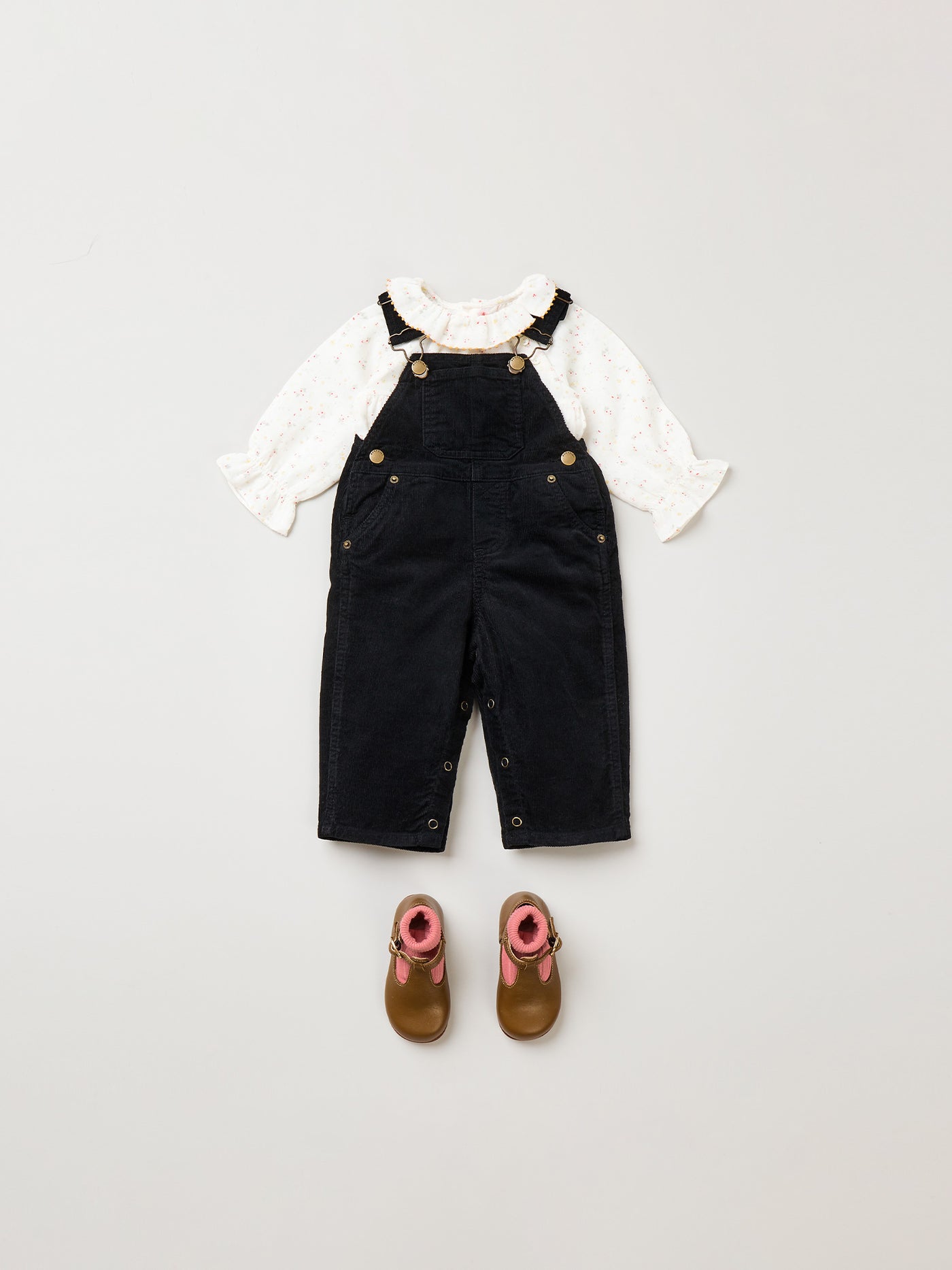 Look bebe fille hiver 2023 salopette noire