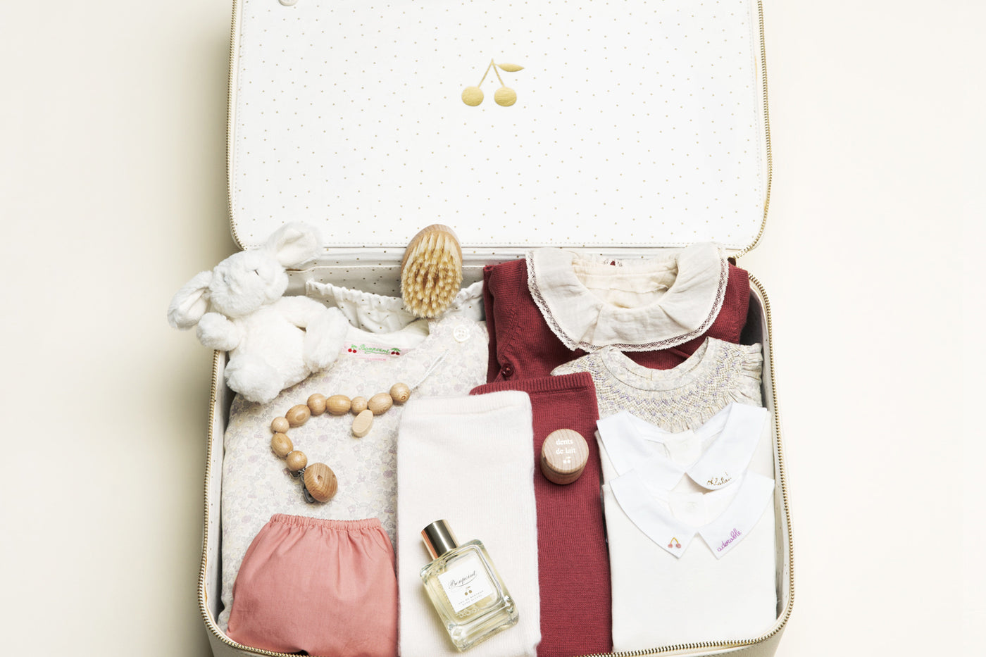 Large birth suitcase for girls