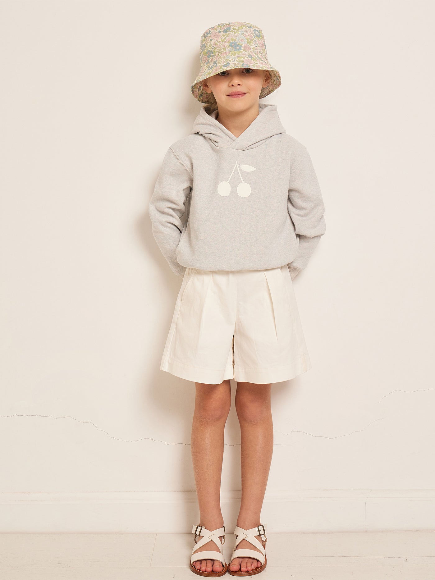 LOOK FILLE ETE 2023 PULL GRIS