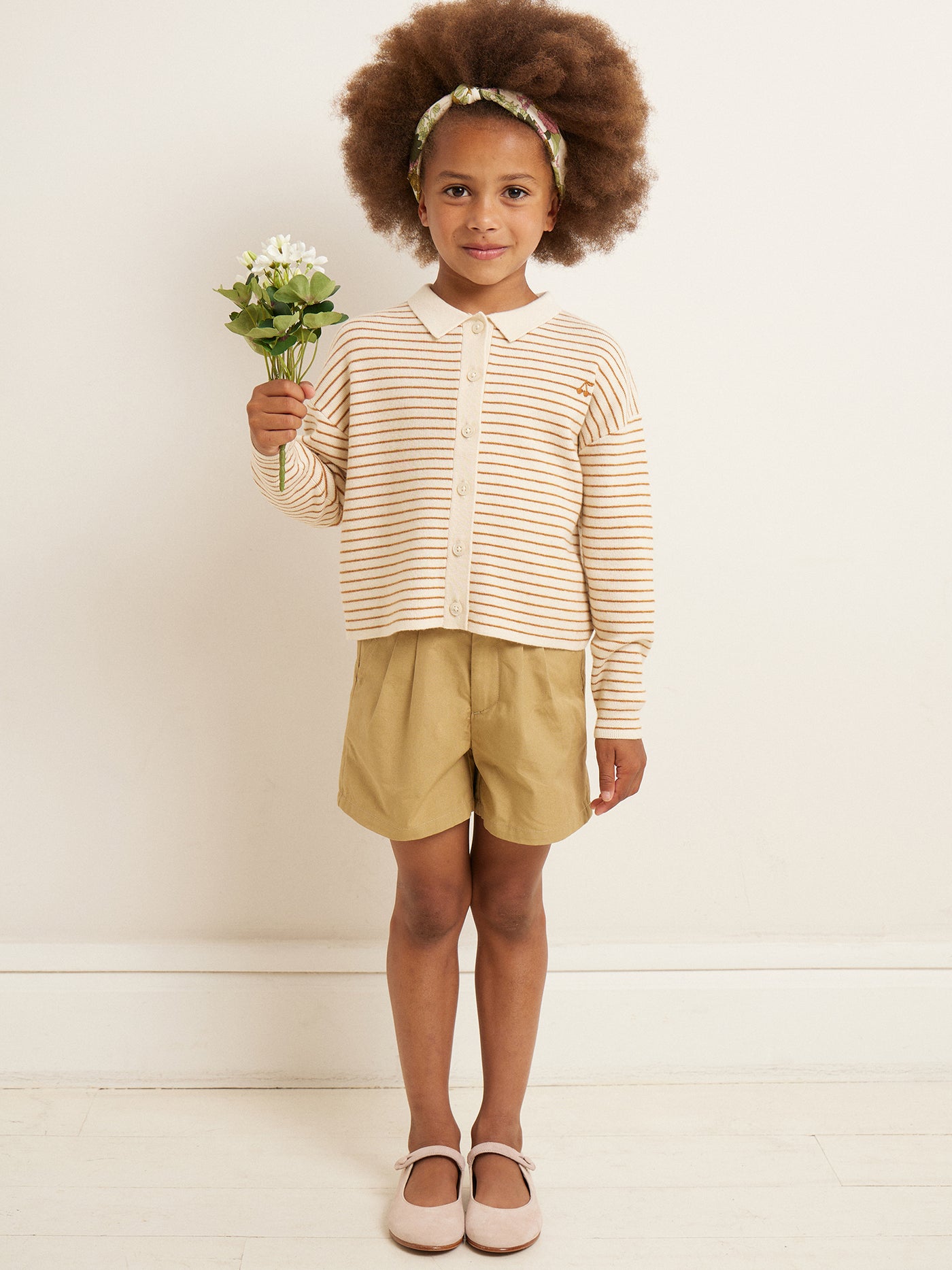 SUMMER 2023 GIRL'S STRIPED CARDIGAN