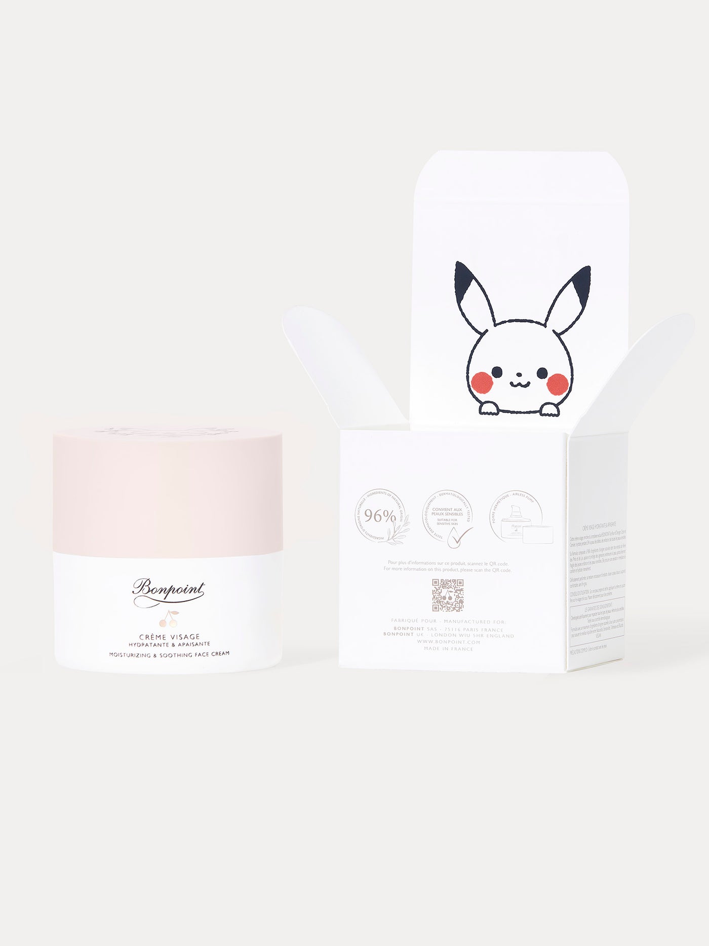 Moisturizing face cream Airless Pump 50 ml - Pokémon limited edition