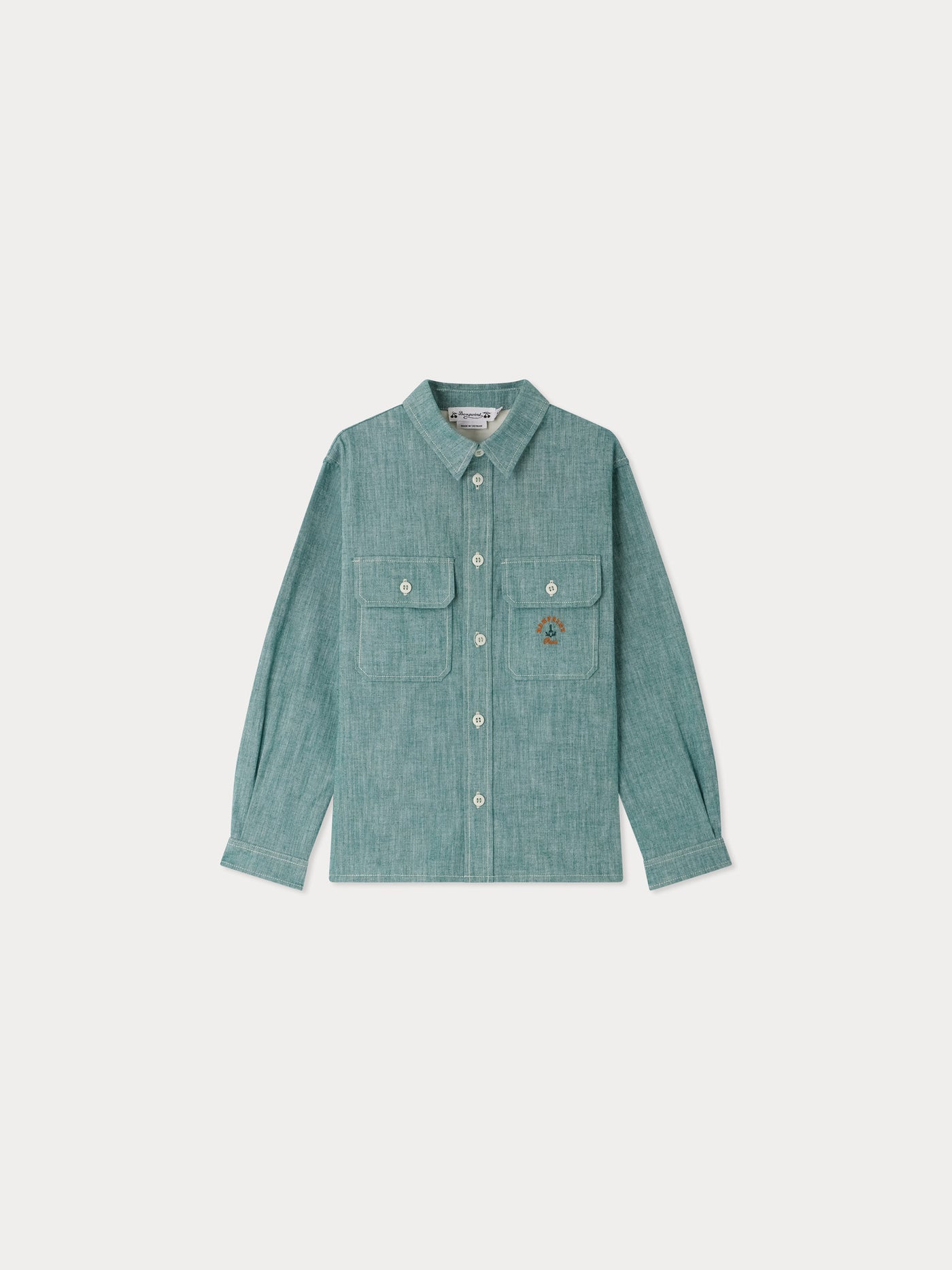 Eddy embroidered chambray shirt