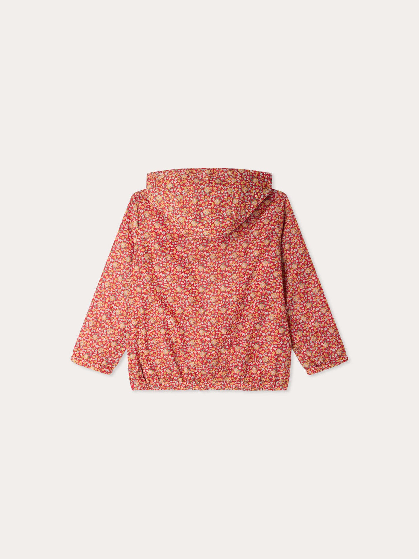 Eglantine hooded windbreaker made with Liberty fabrics