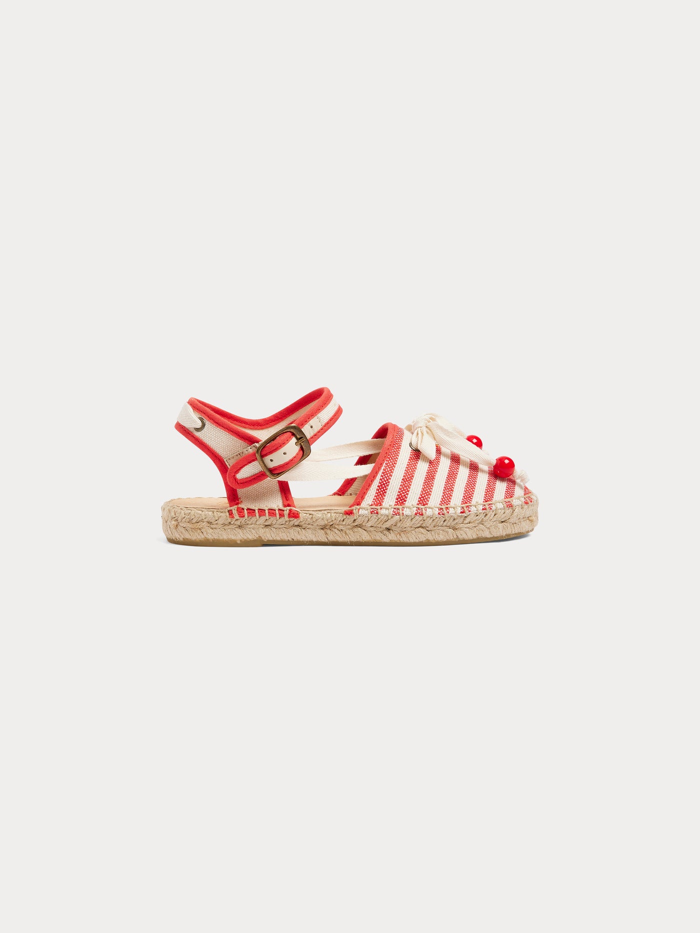 Evila knotted striped espadrilles