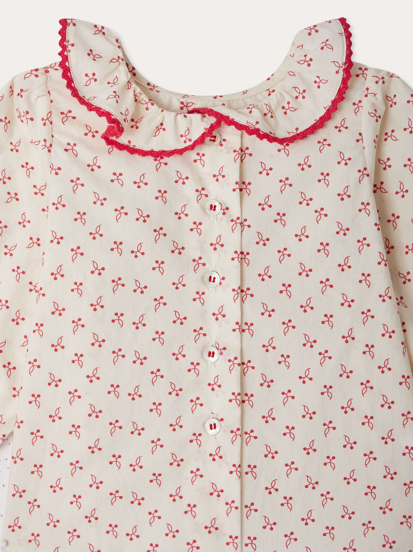 Blouse Jojoba en popeline imprimée cerises