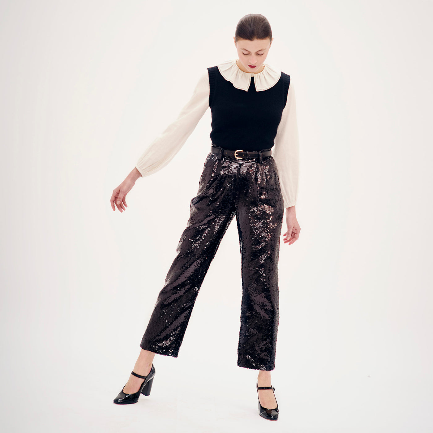 Winter 2024 Women's look Sequined Pants 