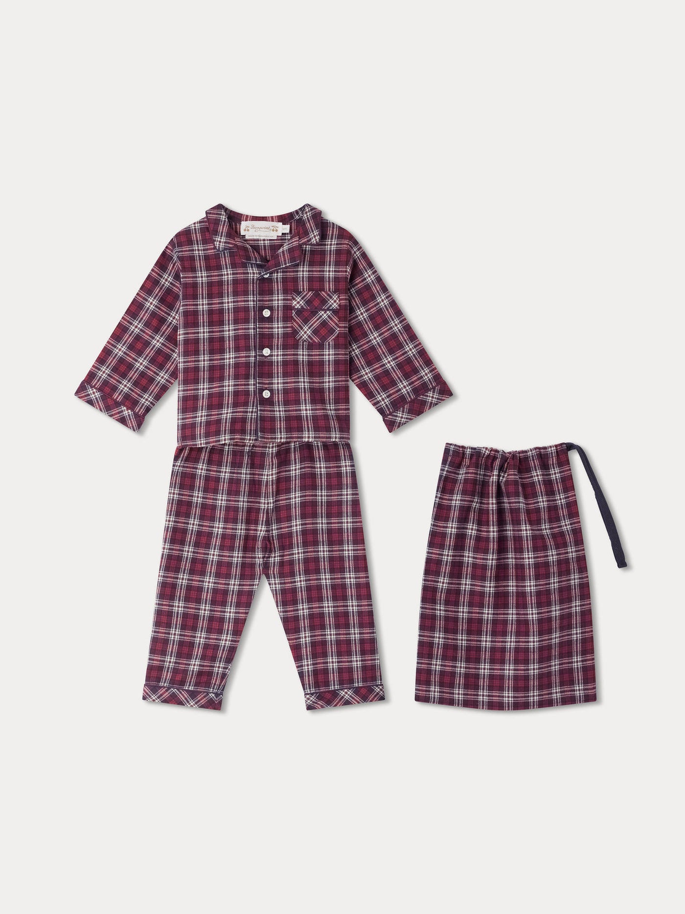 Badinerie checkered pajamas