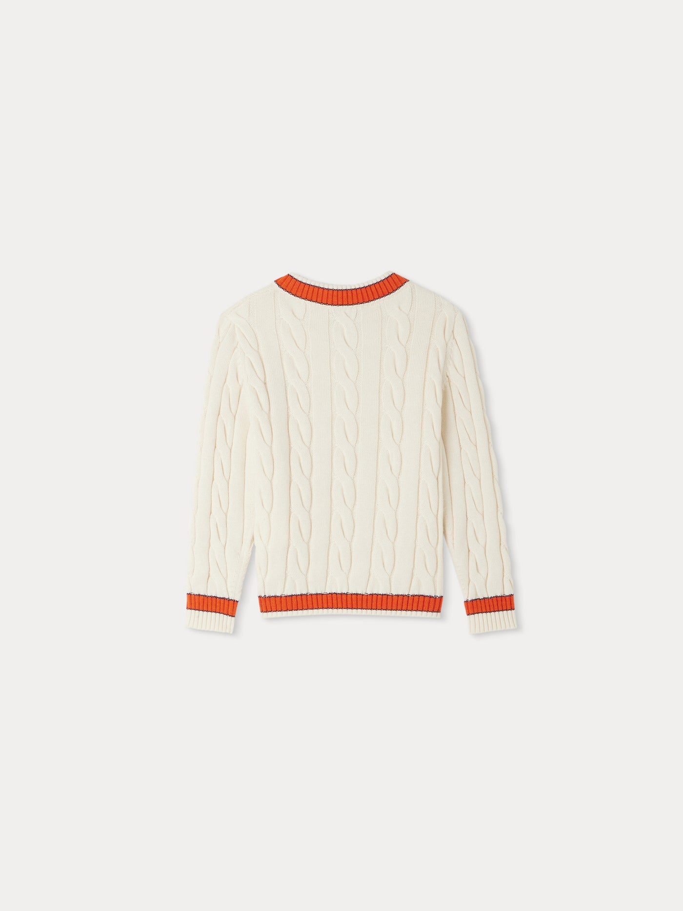Giorgi sweater with contrasting edges