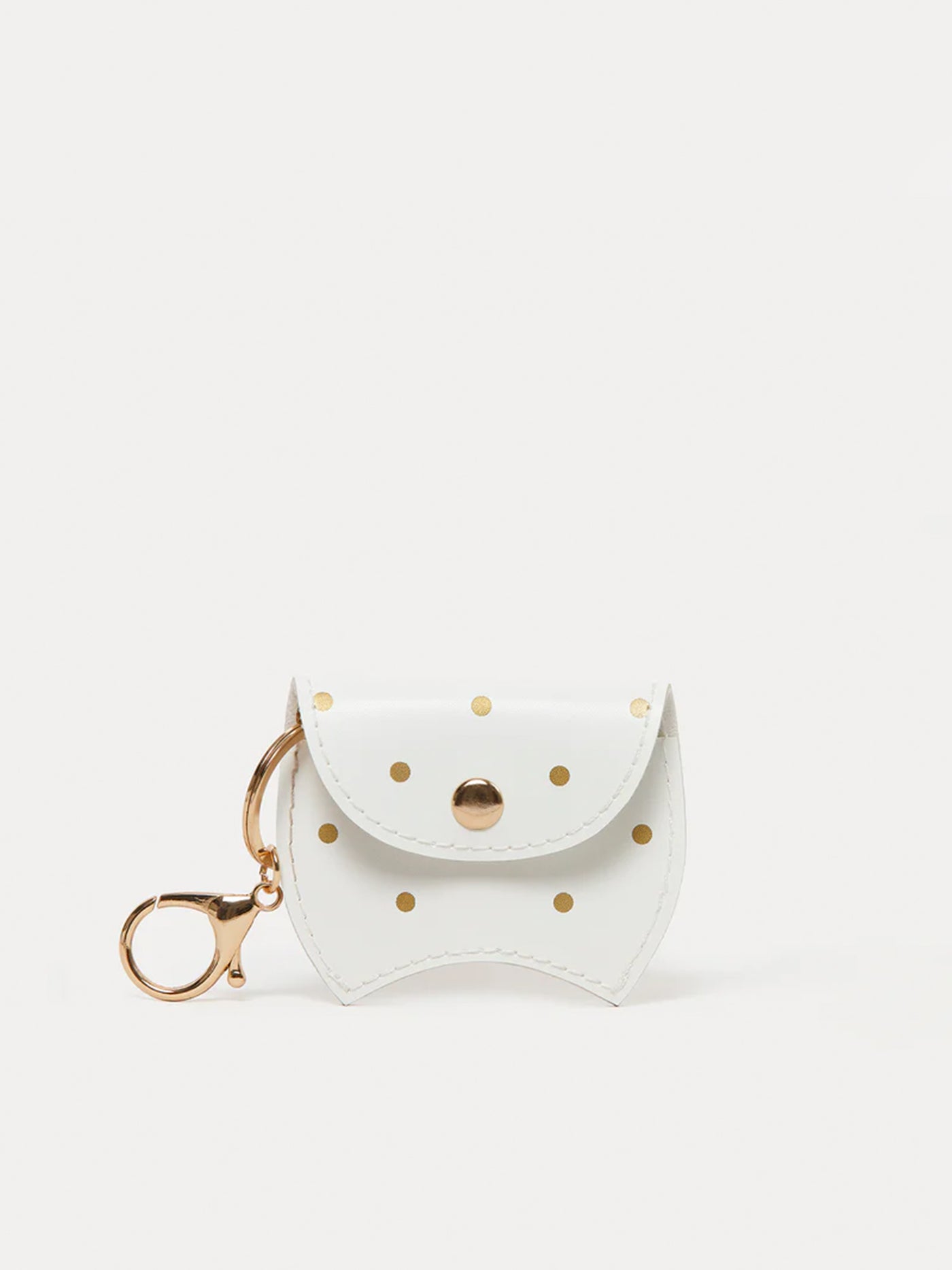 Pochette gel nettoyant mains pois dorés