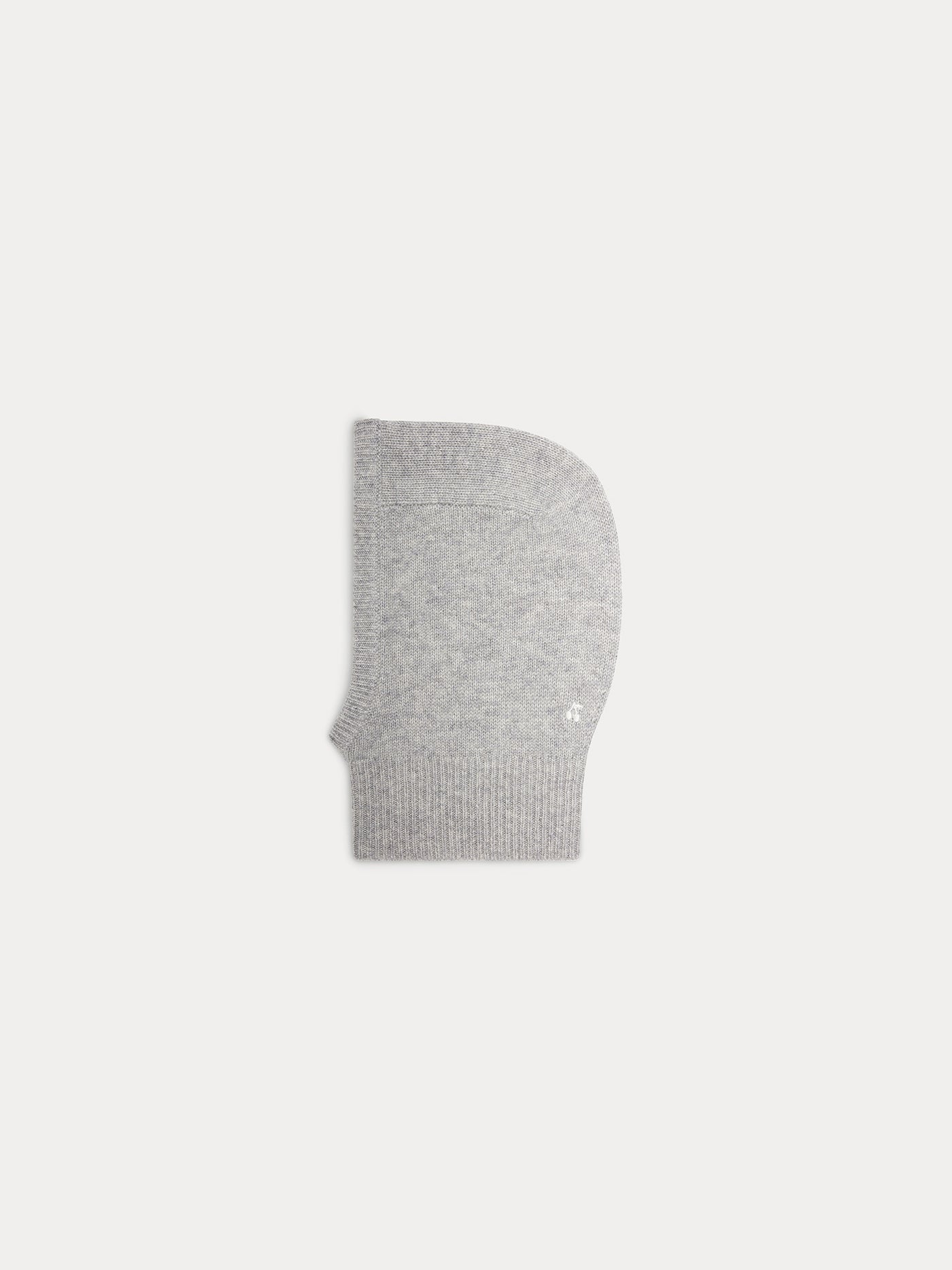 Cashmere hood for girls heathered gray