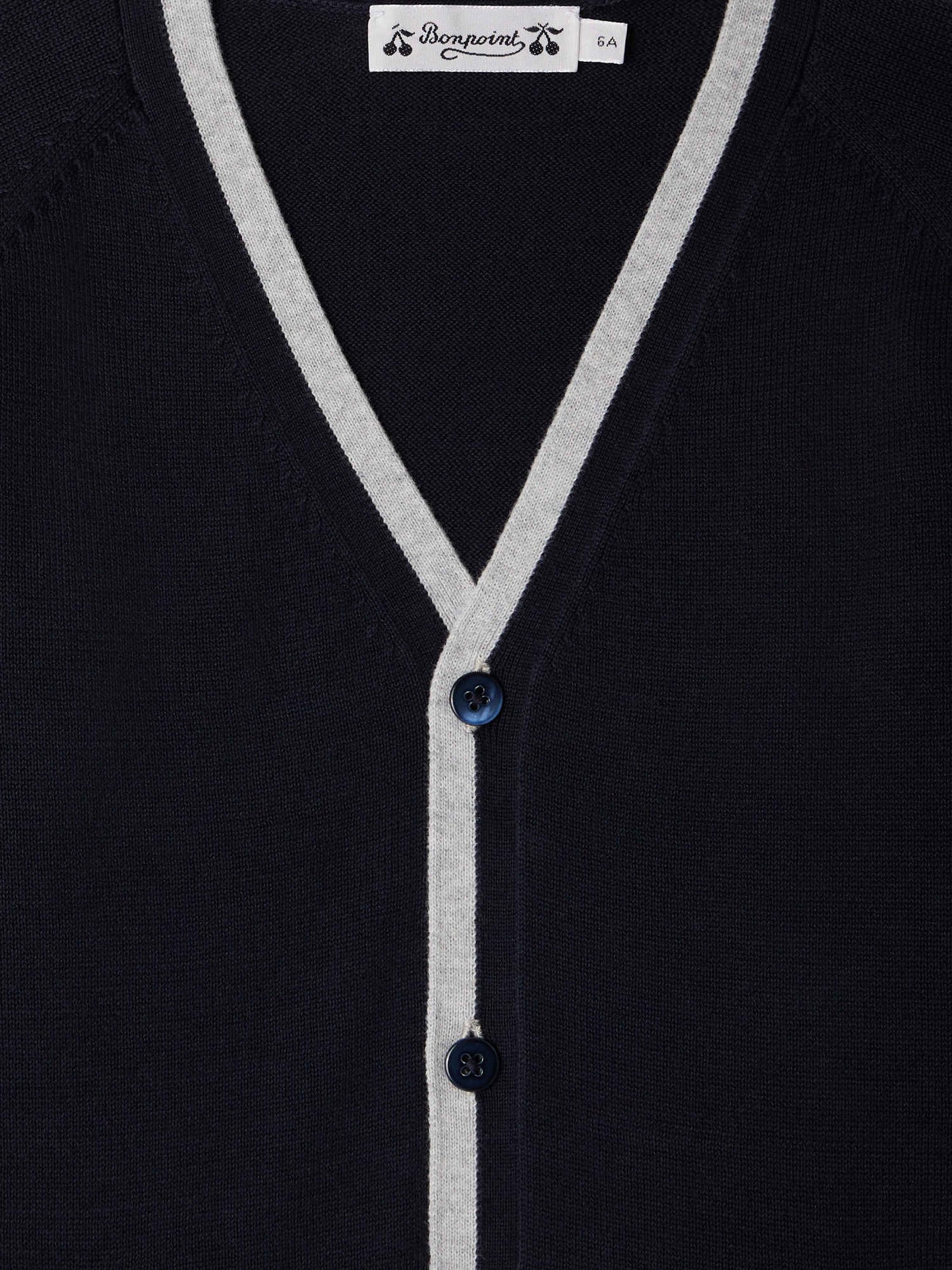 Cardigan garçon marine