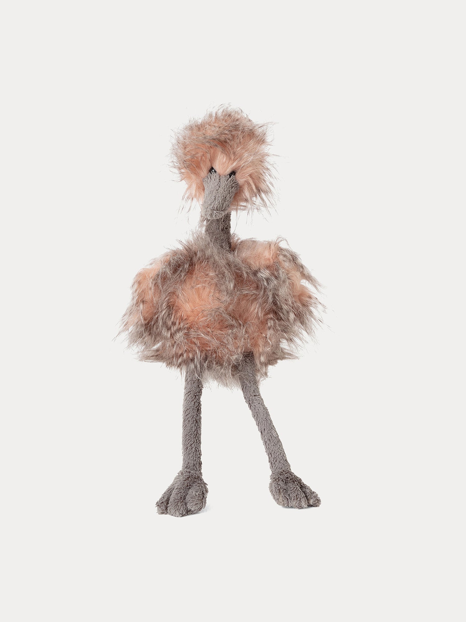 Odette ostrich cuddly toy Powder pink newborn toys Bonpoint