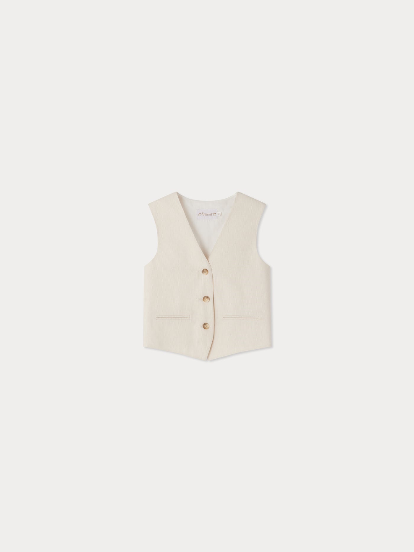 Angus fitted and buttoned vest