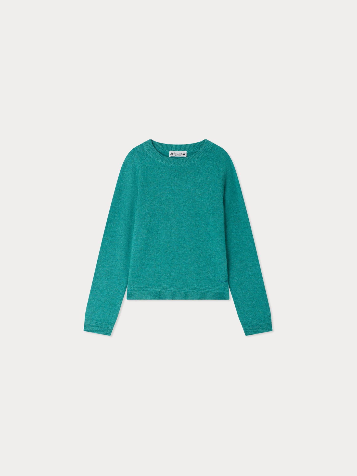 Emerson cashmere sweater with contrasting elbow patches