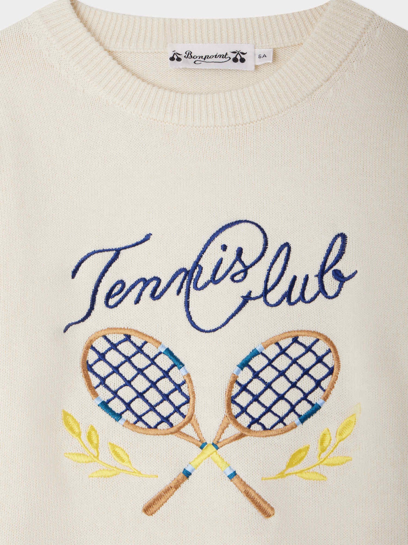 Elvir sweater embroidered "tennis club"