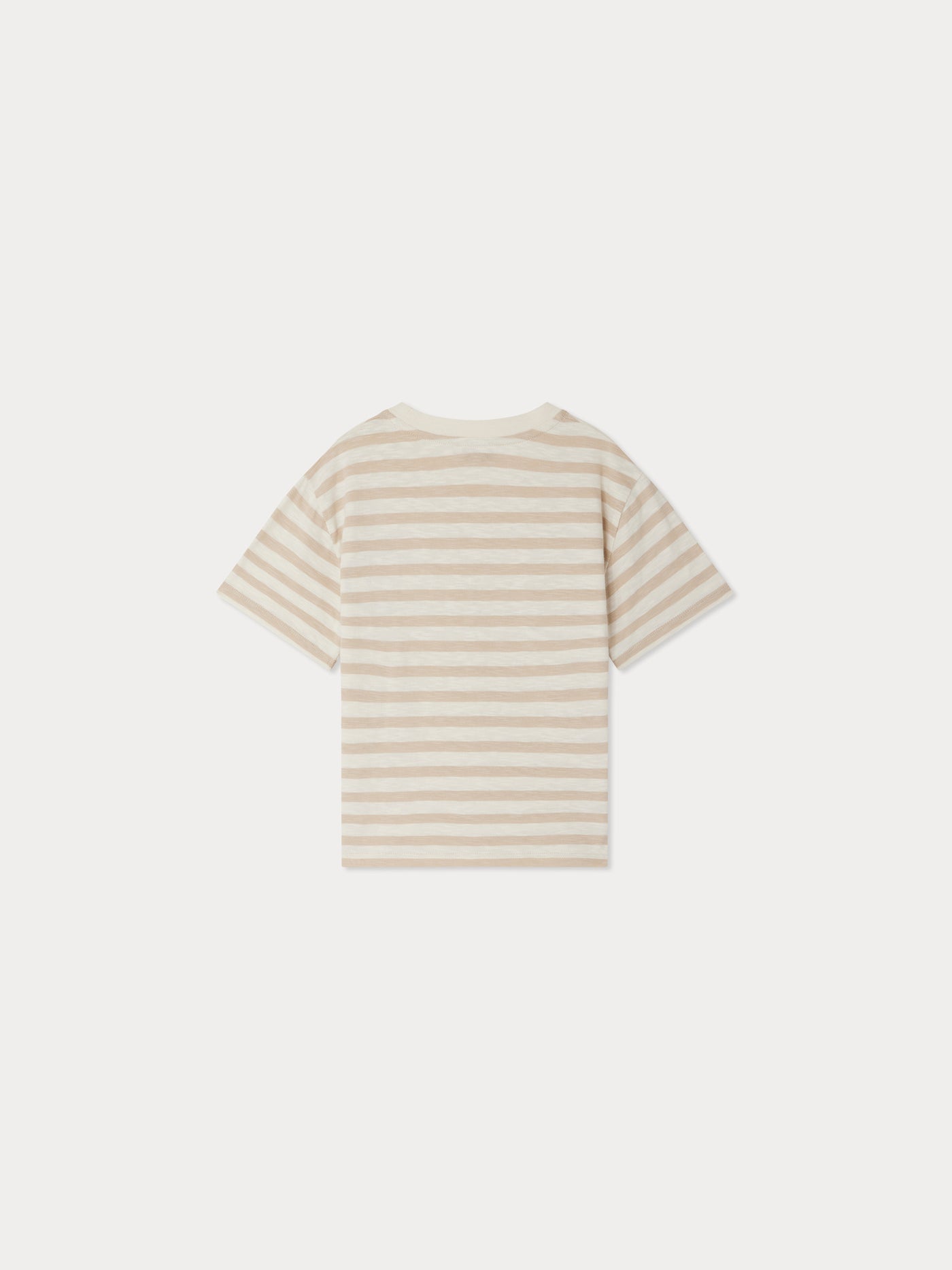 Eidan striped t-shirt with dog embroidery