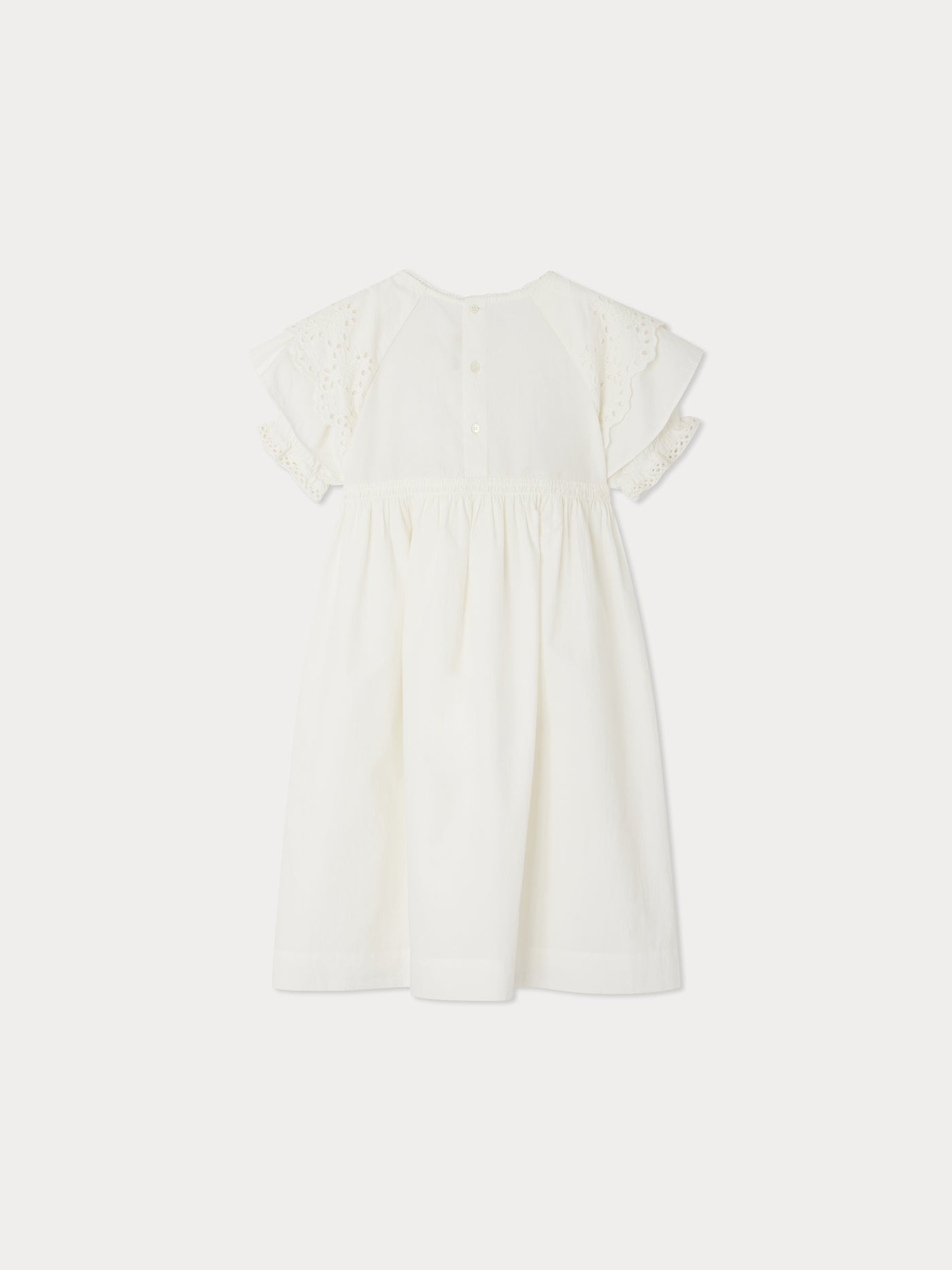 Elyne poplin dress with english embroideries