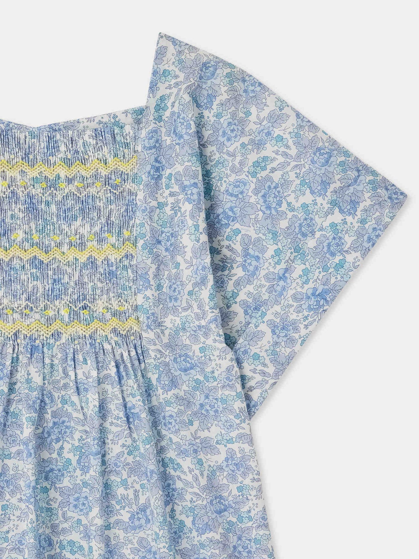 Robe Paysanne smockée en tissu Liberty