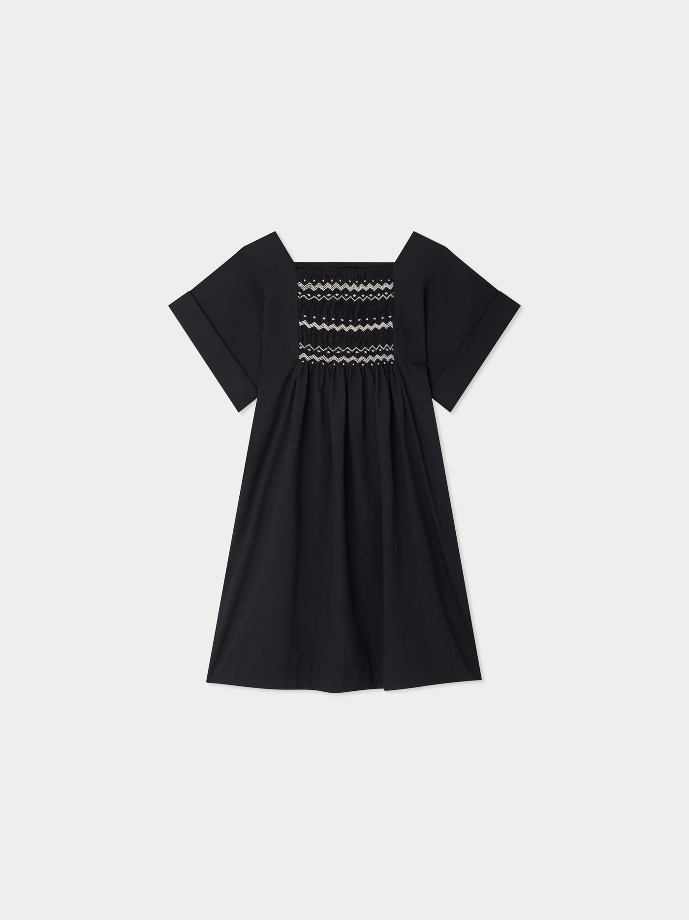 Robe Paysanne smockée en voile de coton