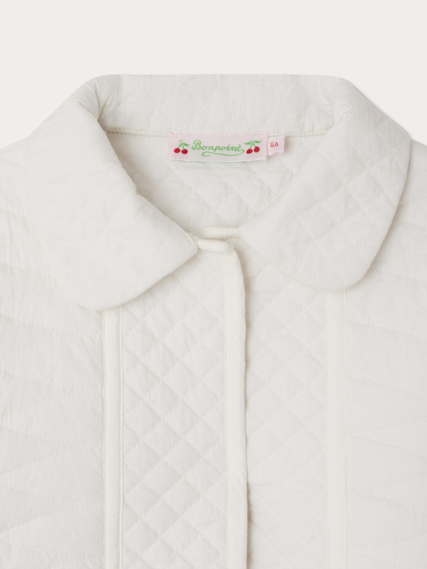 Elsha quilted jacket with Peter Pan collar