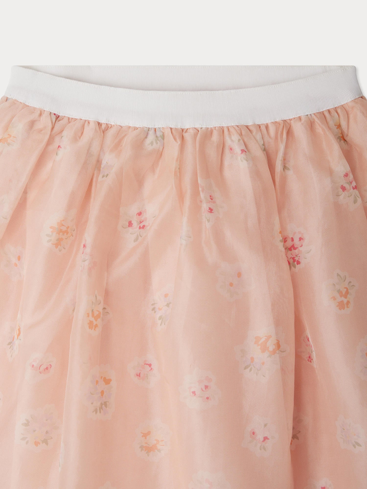 Elycia silk skirt with floral print • Bonpoint