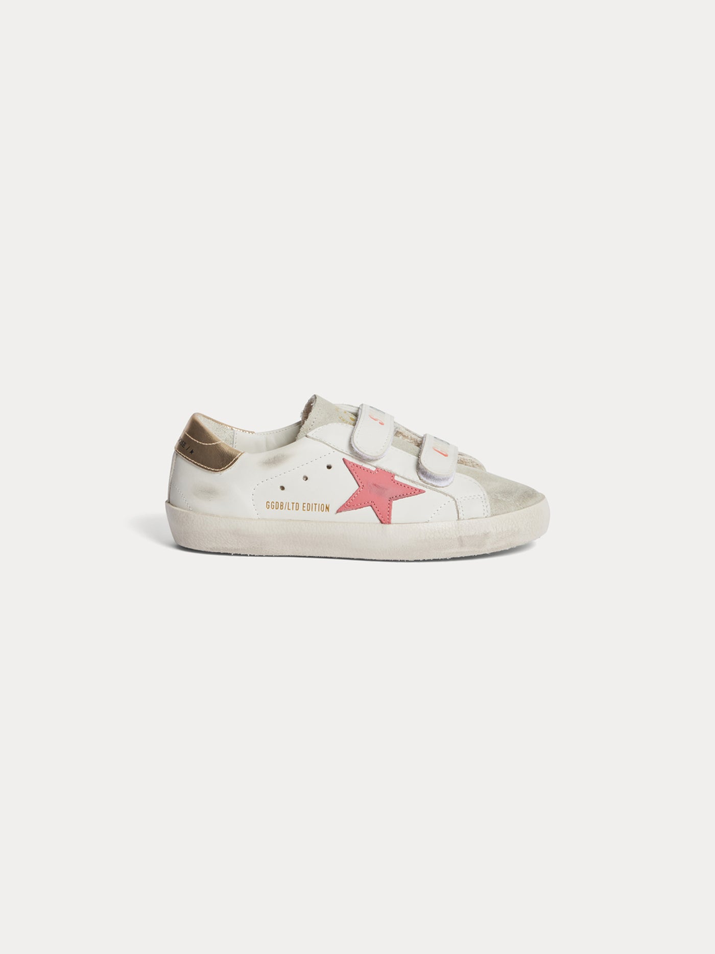 Bonpoint x Golden Goose baskets Golstar roses à scratchs