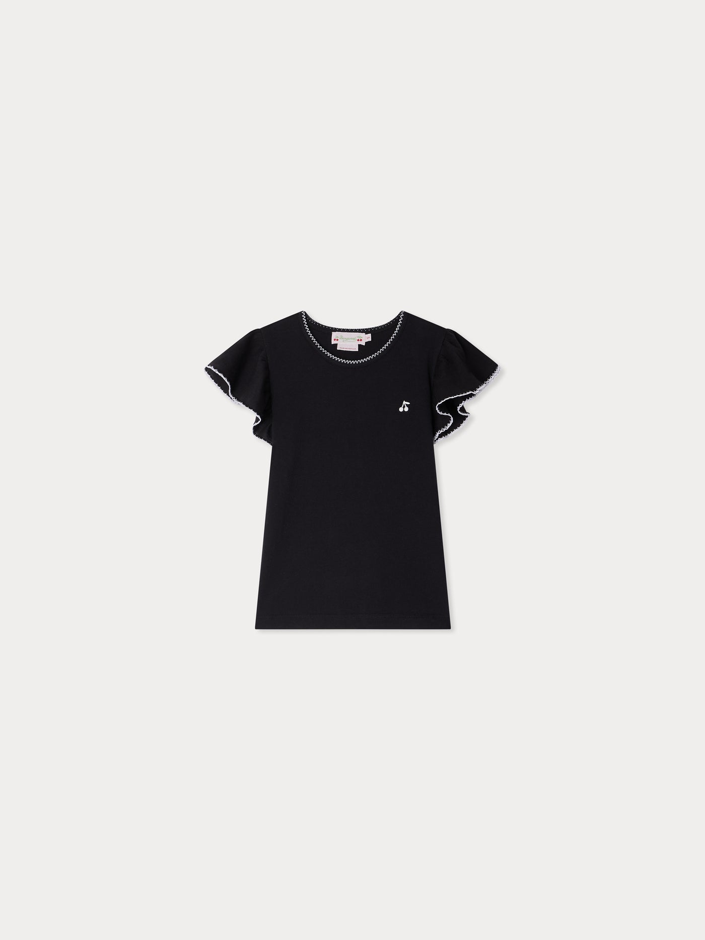 Emila t-shirt with cherry embroidery