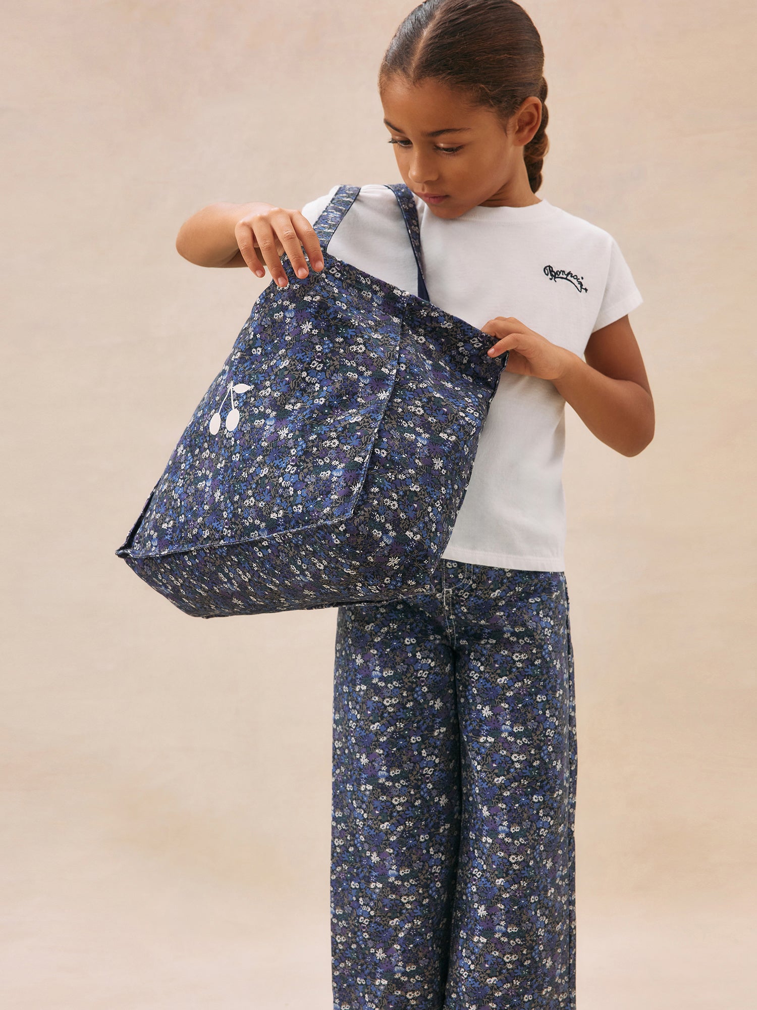 BONPOINT デュセス6A光沢シルクドレスfw21 キッズ服(100cm~)