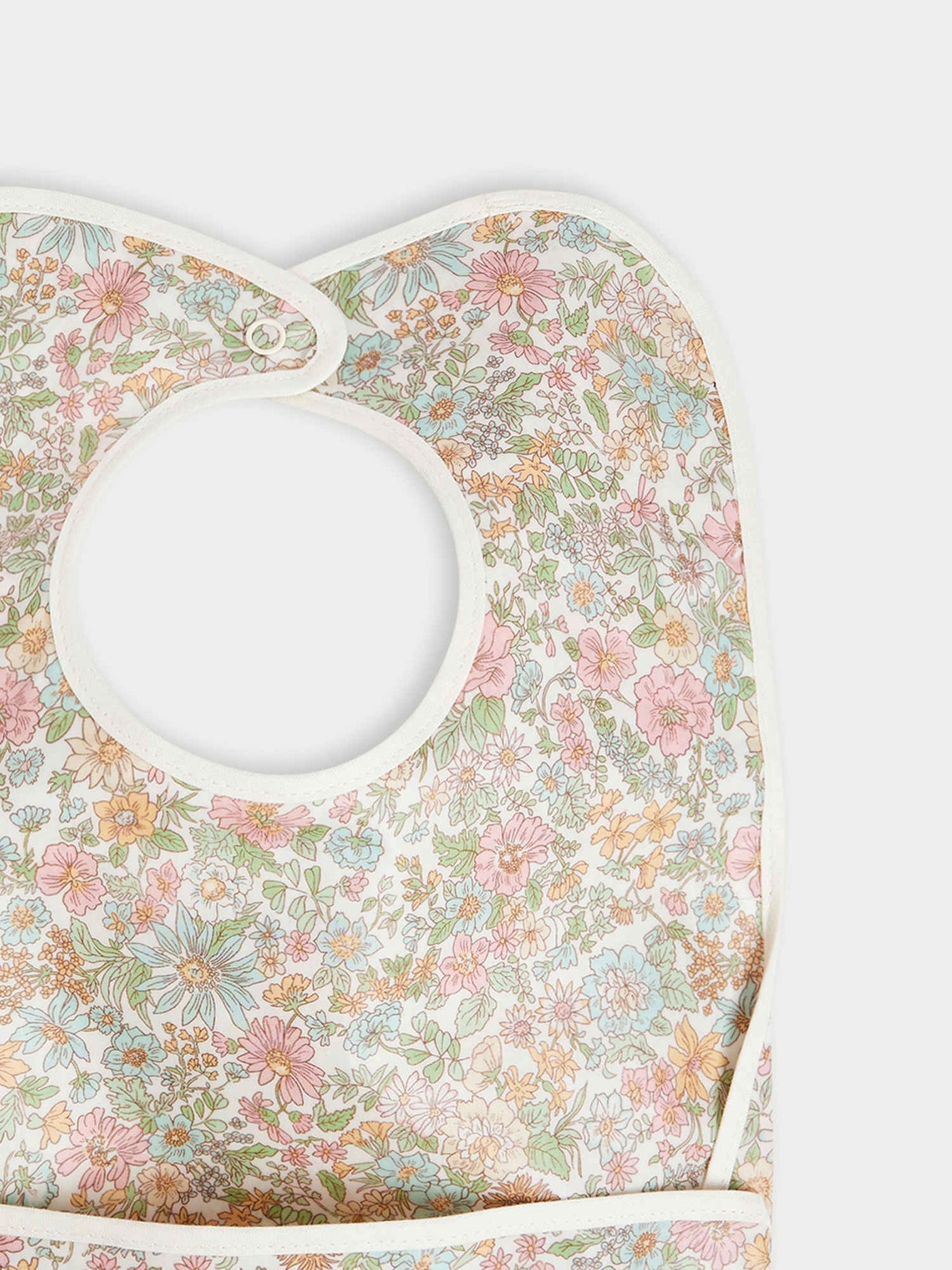 Liberty coated bib with floral print