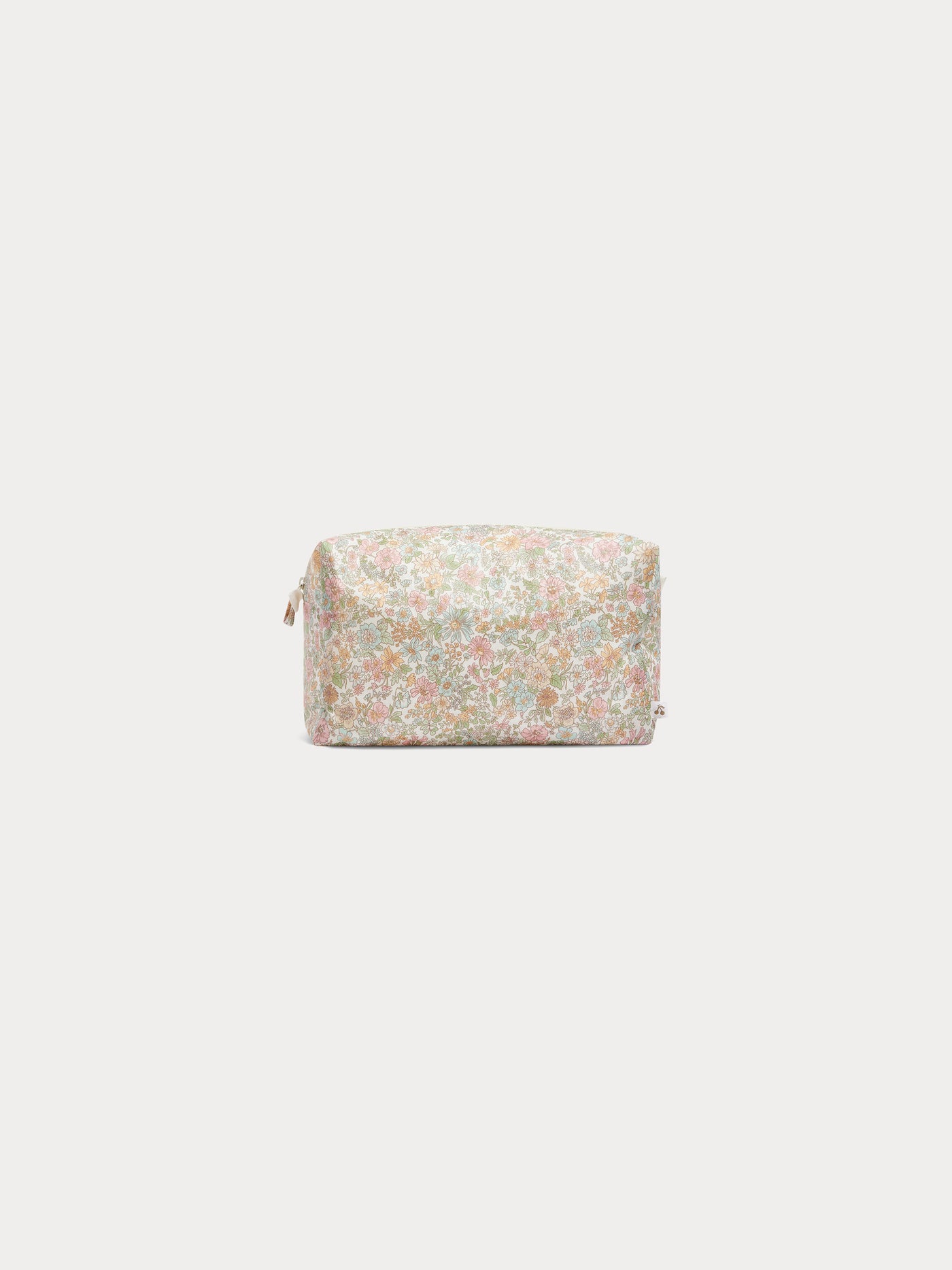 Coated pouch made with pink Liberty fabrics