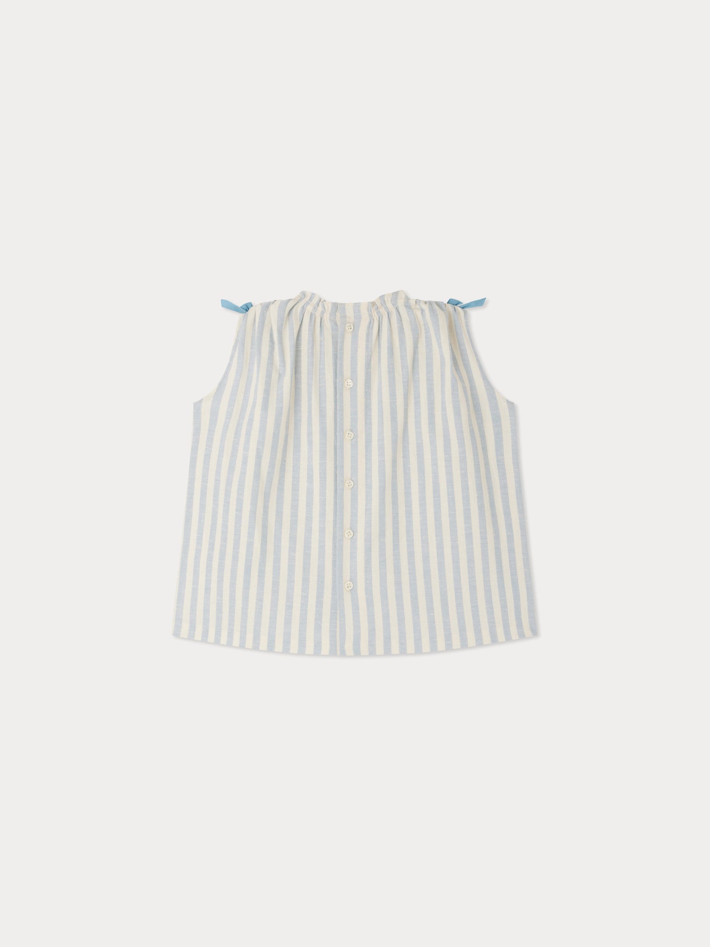 Elvia striped dress with bows