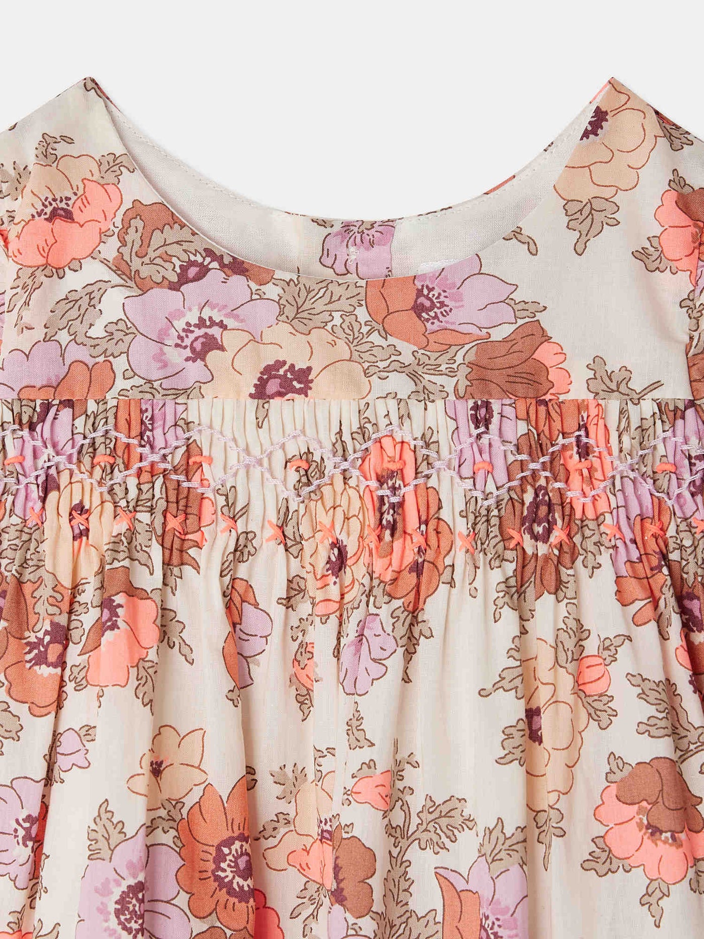 Robe Clothibis smockée en tissu Liberty