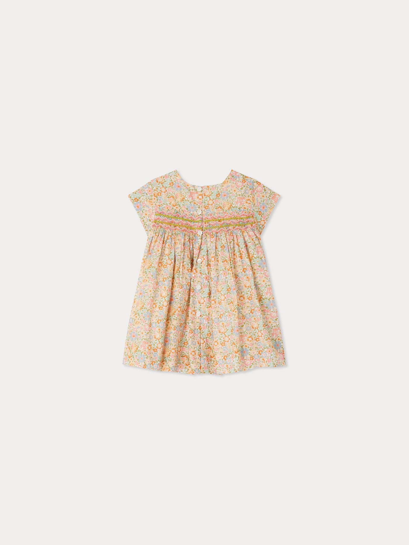 Robe Maruska smockée en tissu Liberty