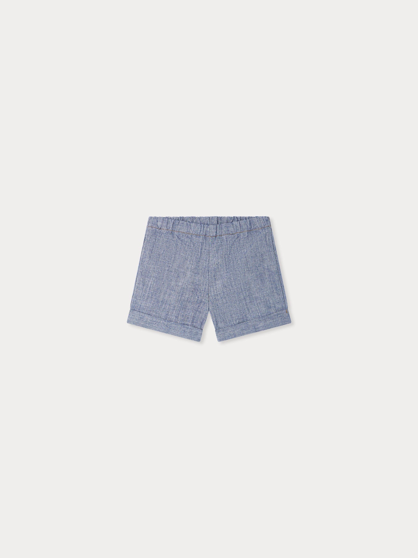 Short Ecady en chambray bleu