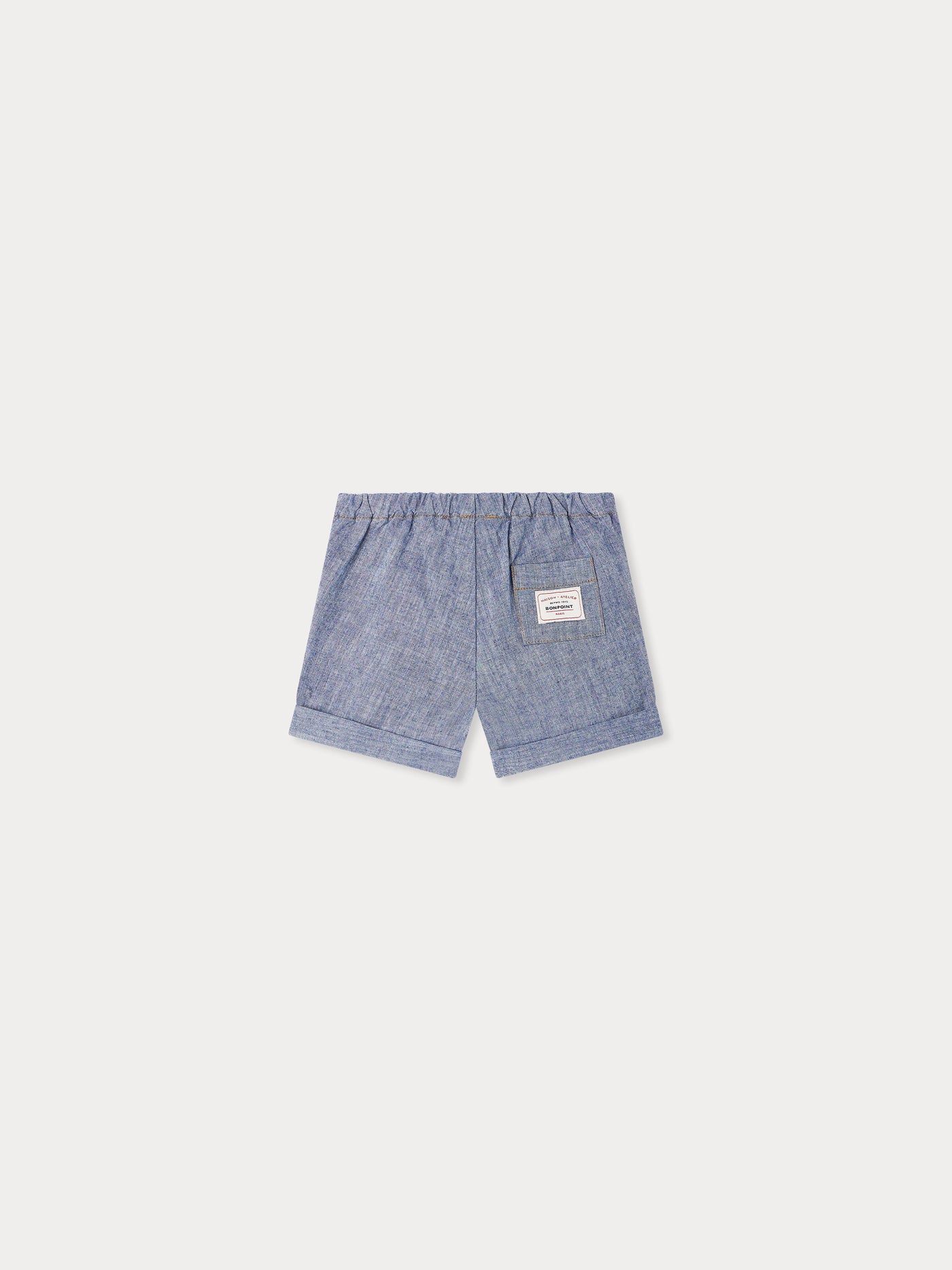 Short Ecady en chambray bleu