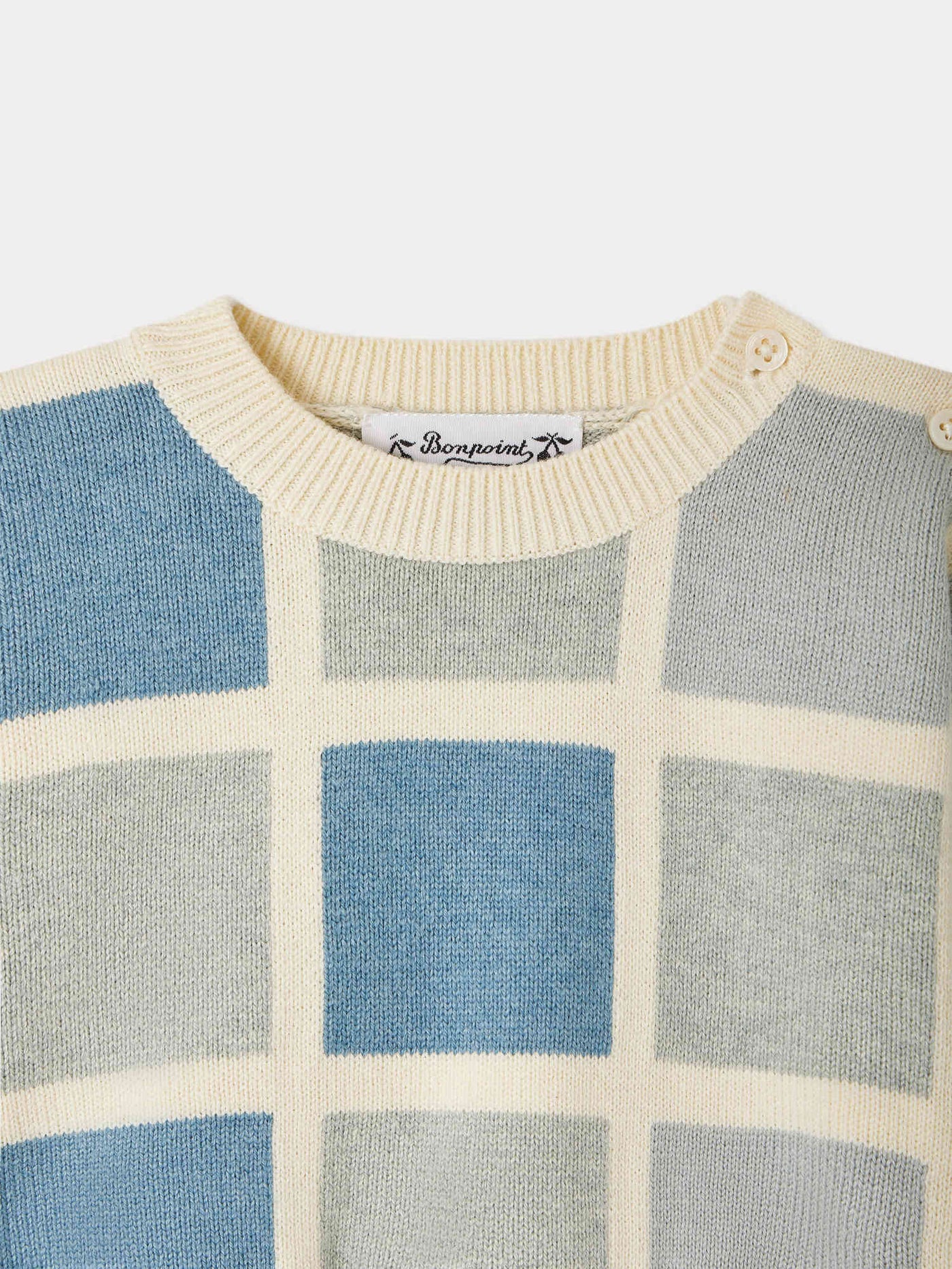 Gallen sweater colorblock with checks