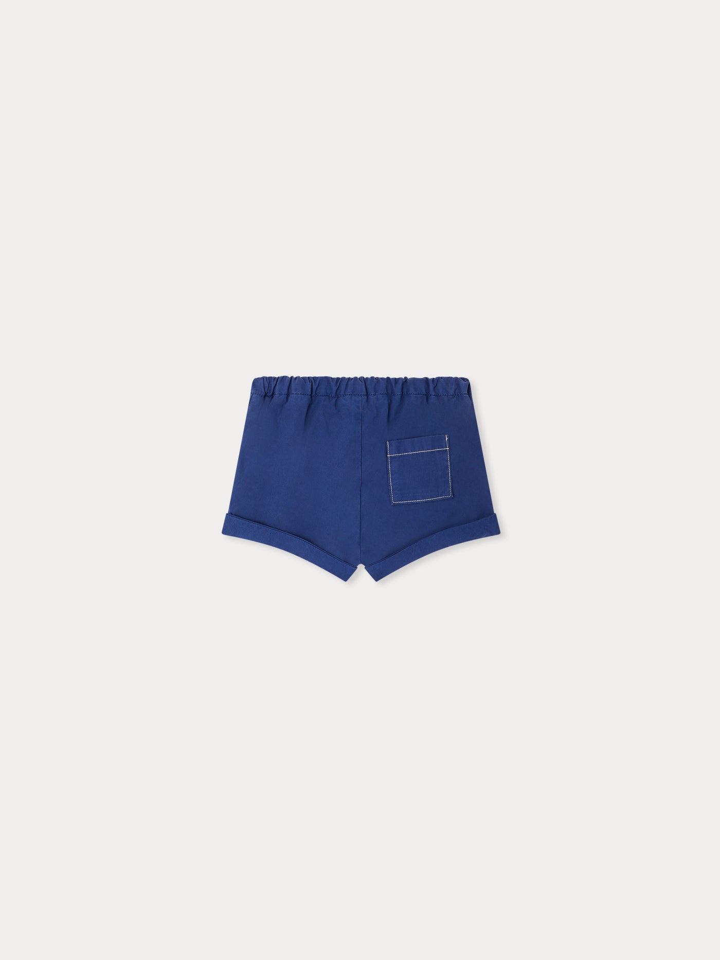 Short Ecady en popeline bleu