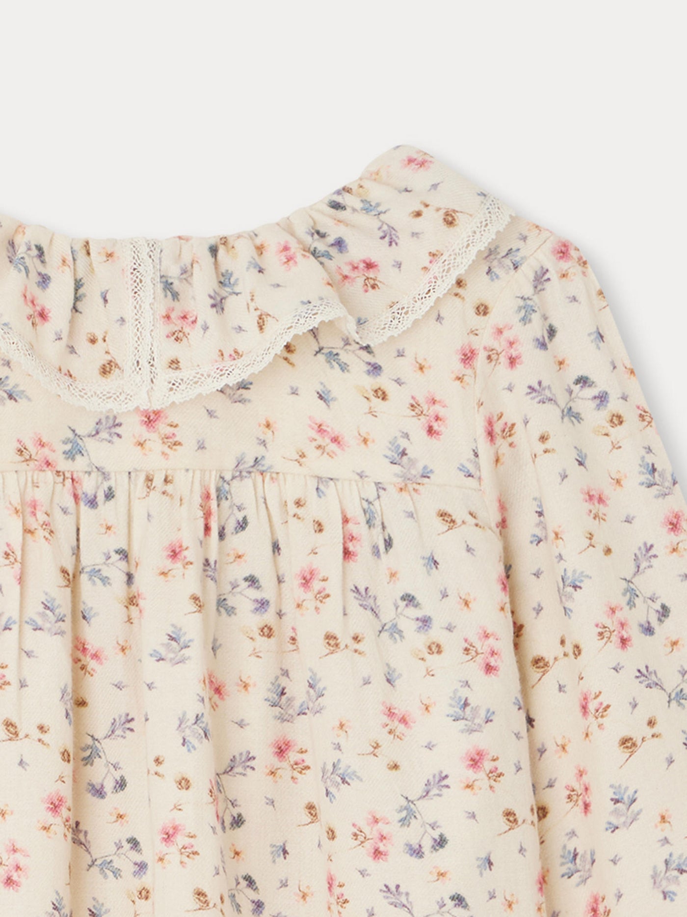 Blouse Dixie fleur rose camélia