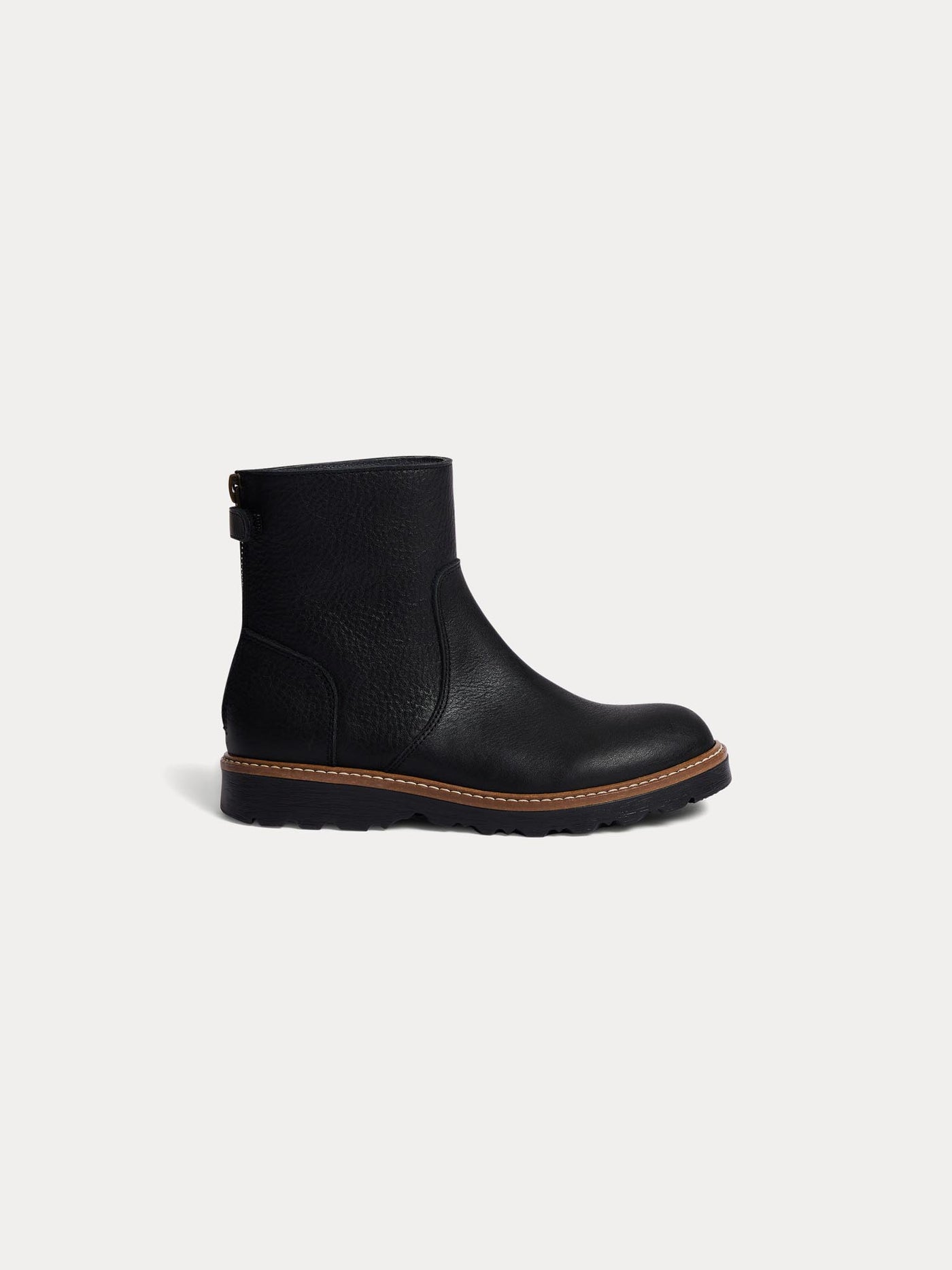 Boots Greg en cuir noir