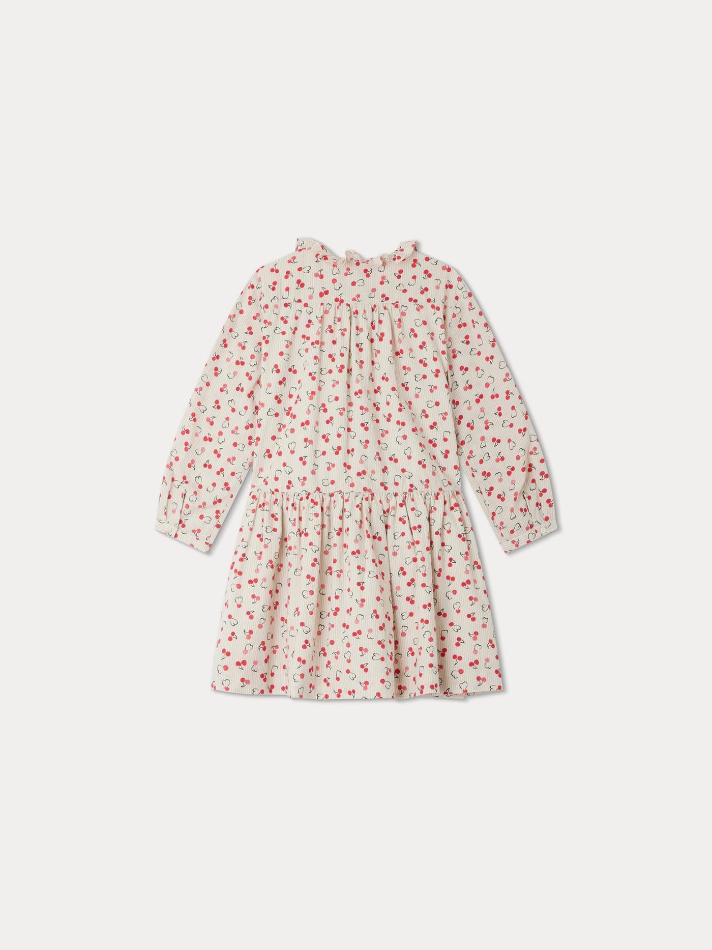 Geraldine dress with mini cherry prints