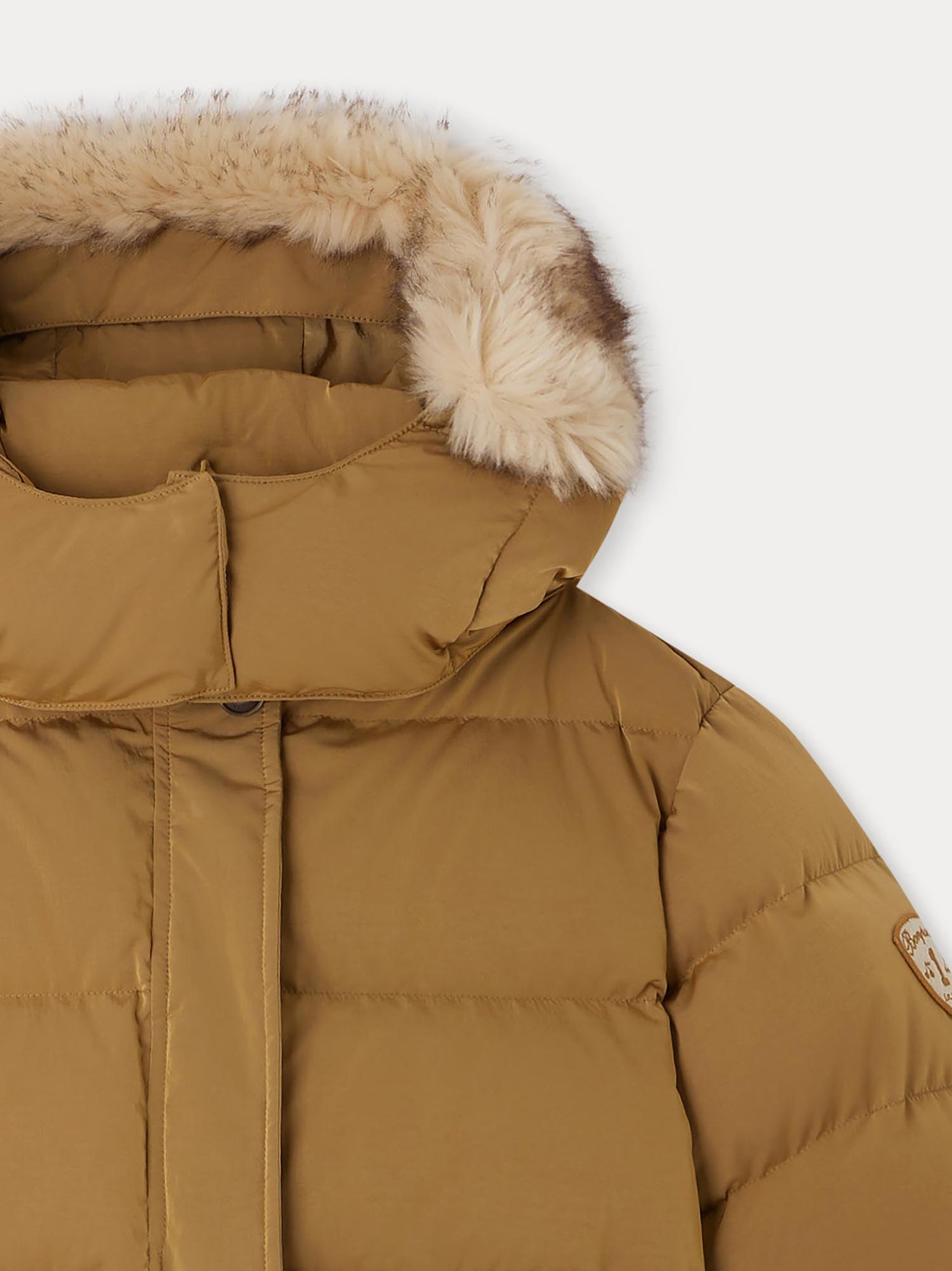 Goldie down jacket with removable hood