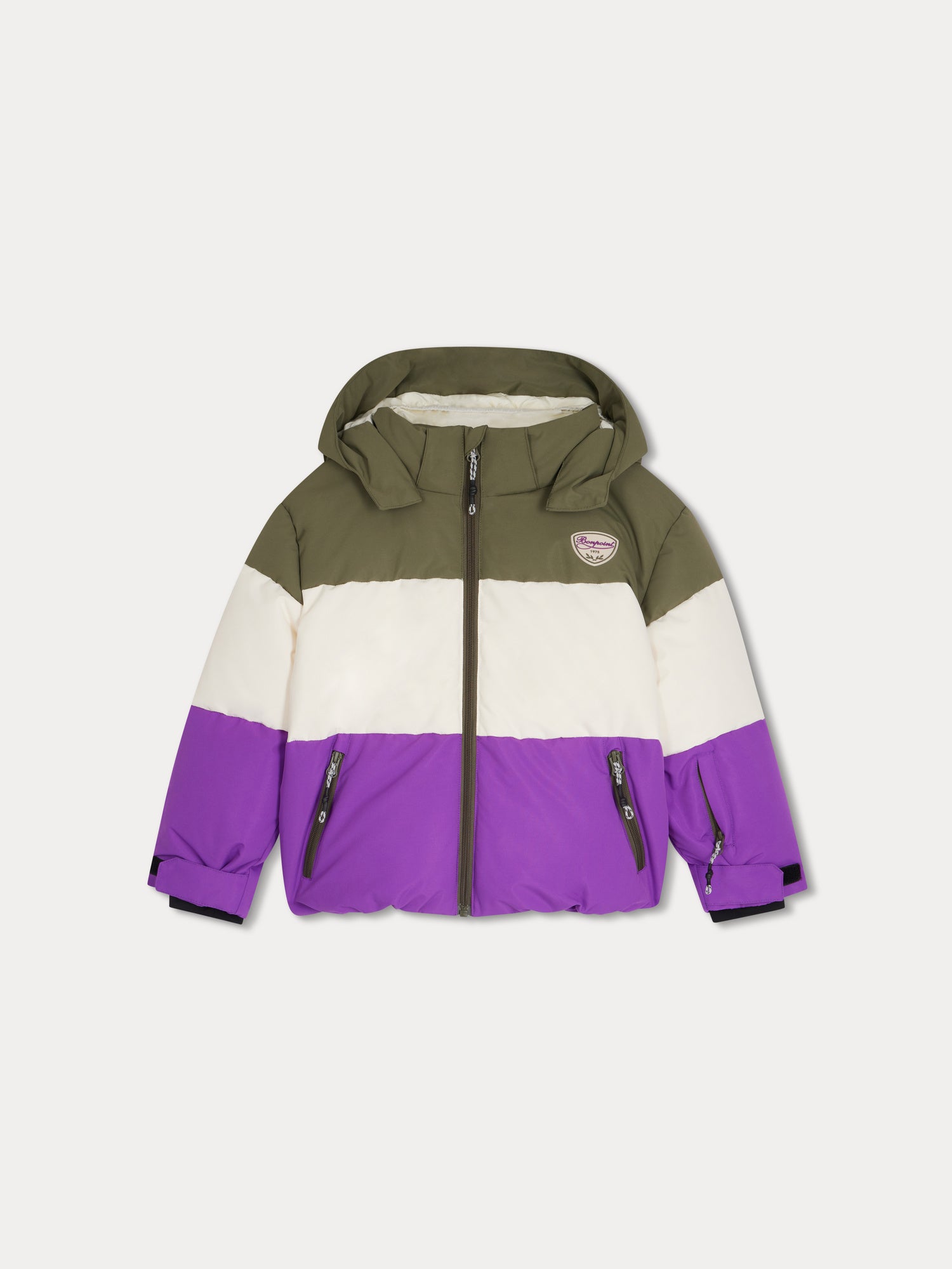 Bonpoint Down Jacket Benji Burgundy unisex