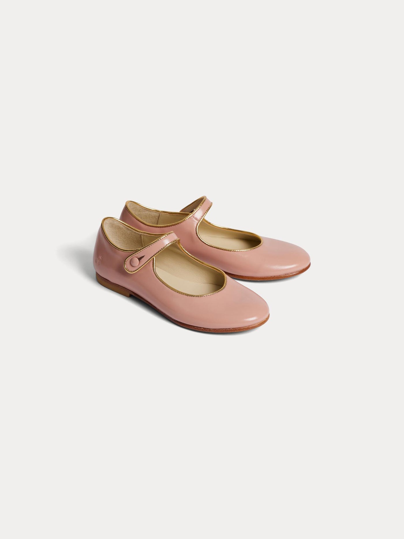Ella pink leather Mary Janes