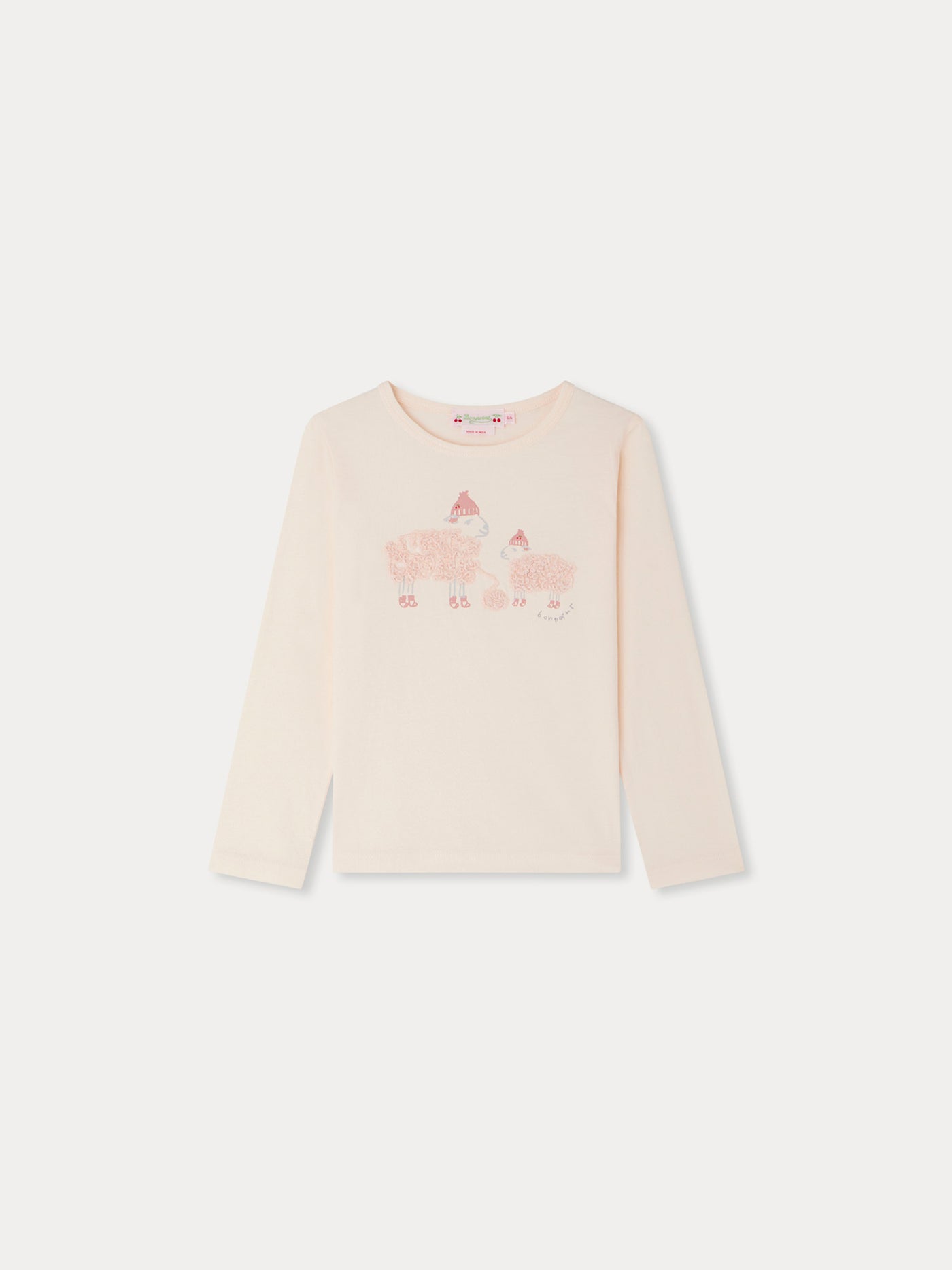 Tidijane long-sleeved t-shirt with sheep pattern