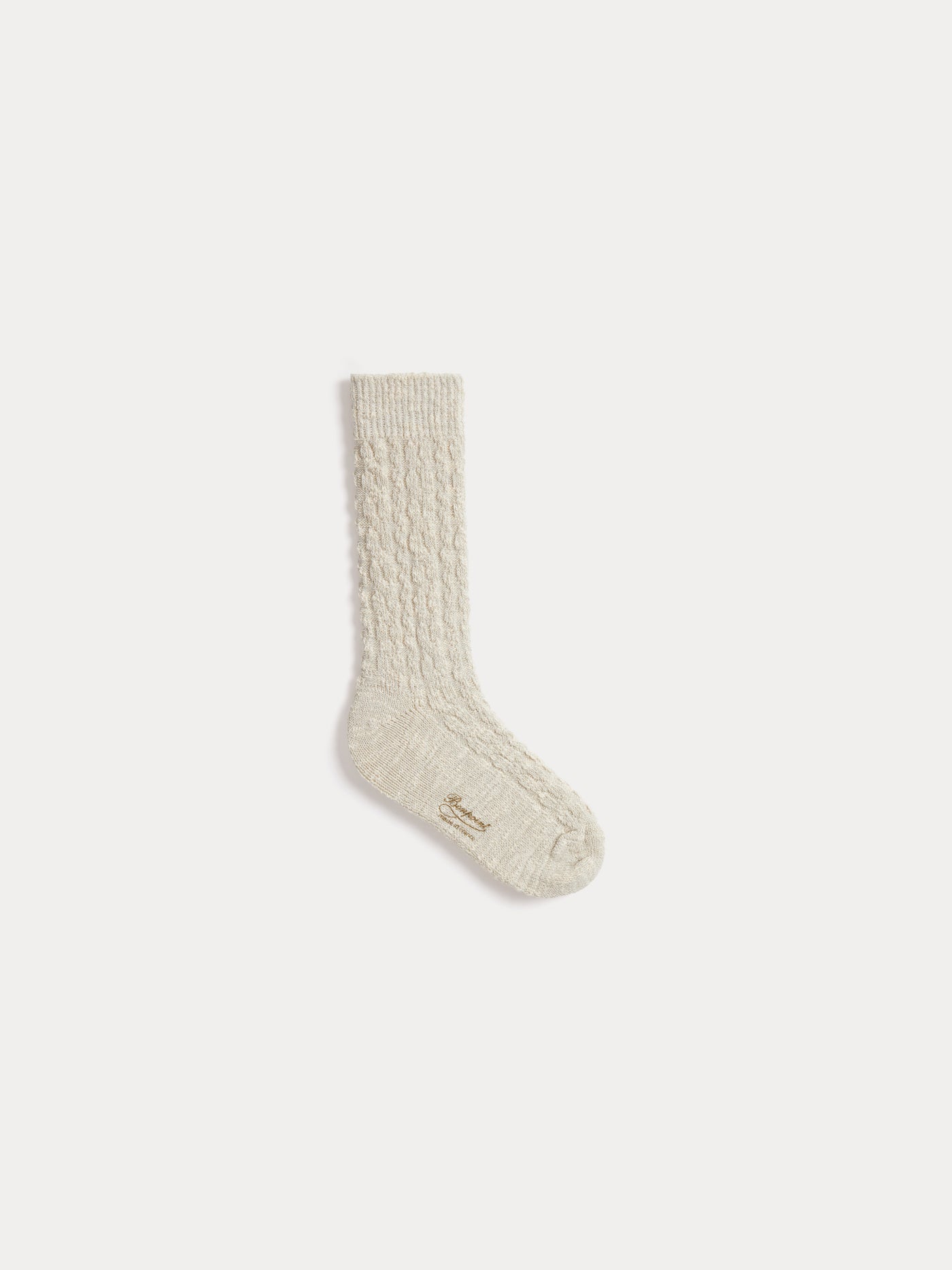 Chaussettes Gratiane montantes avec des torsades