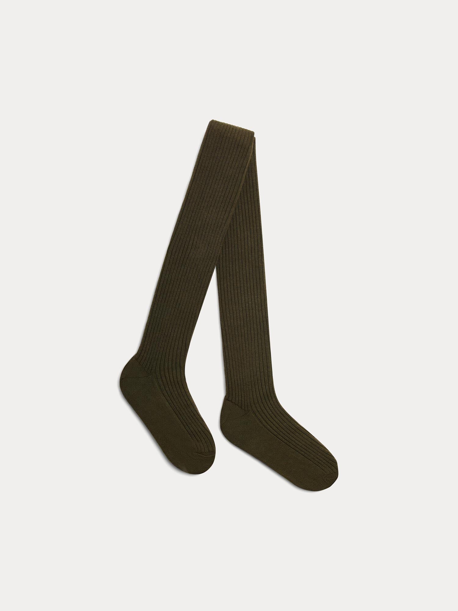 Brown cotton tights best sale