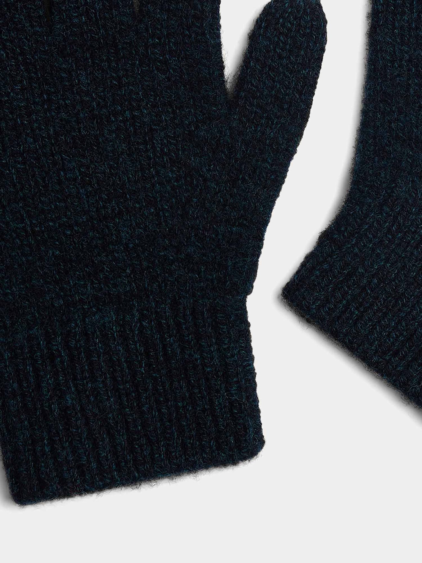 Birk dark green wool gloves