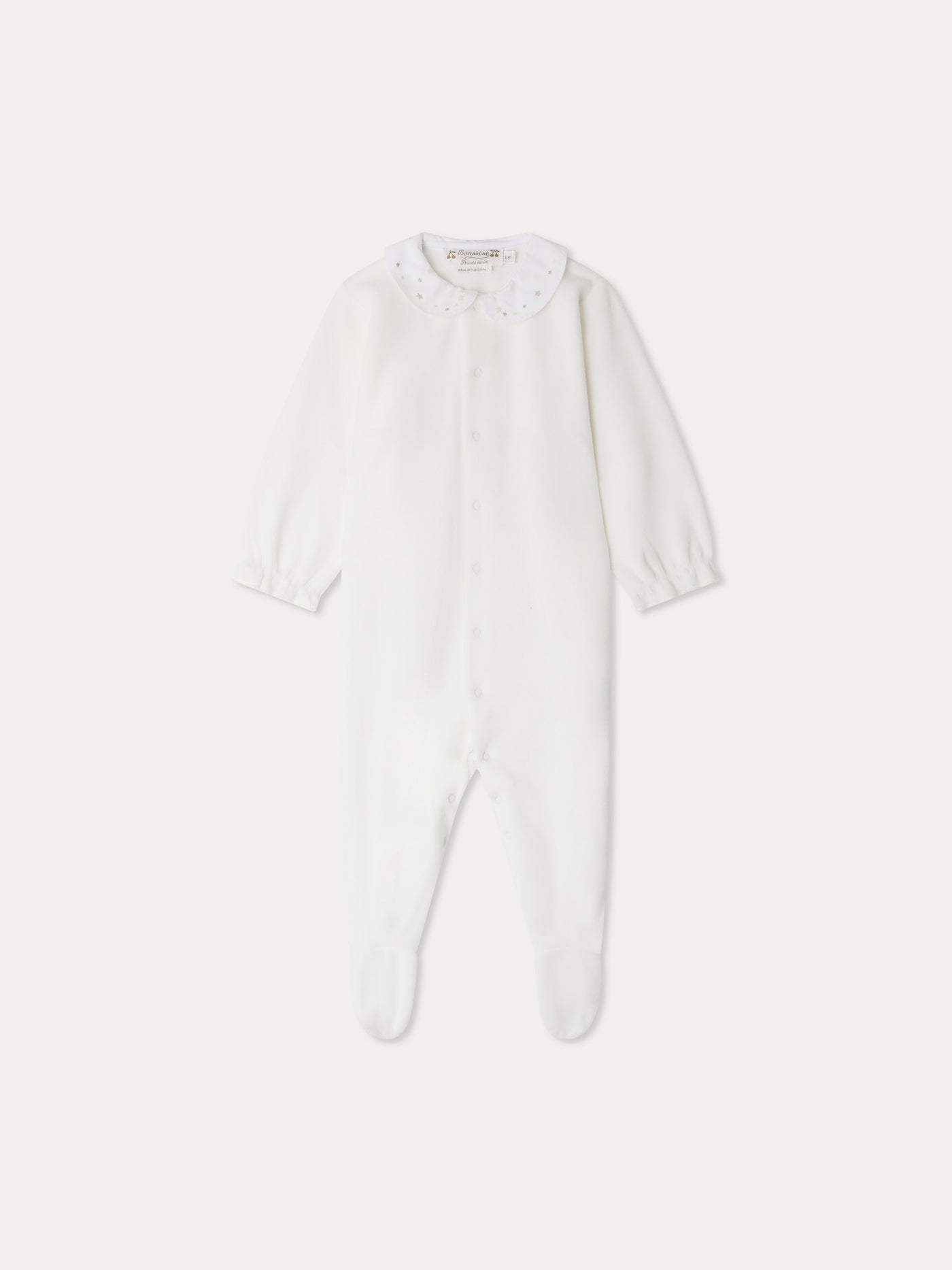 Pyjama Tintina À col brodé motif étoiles