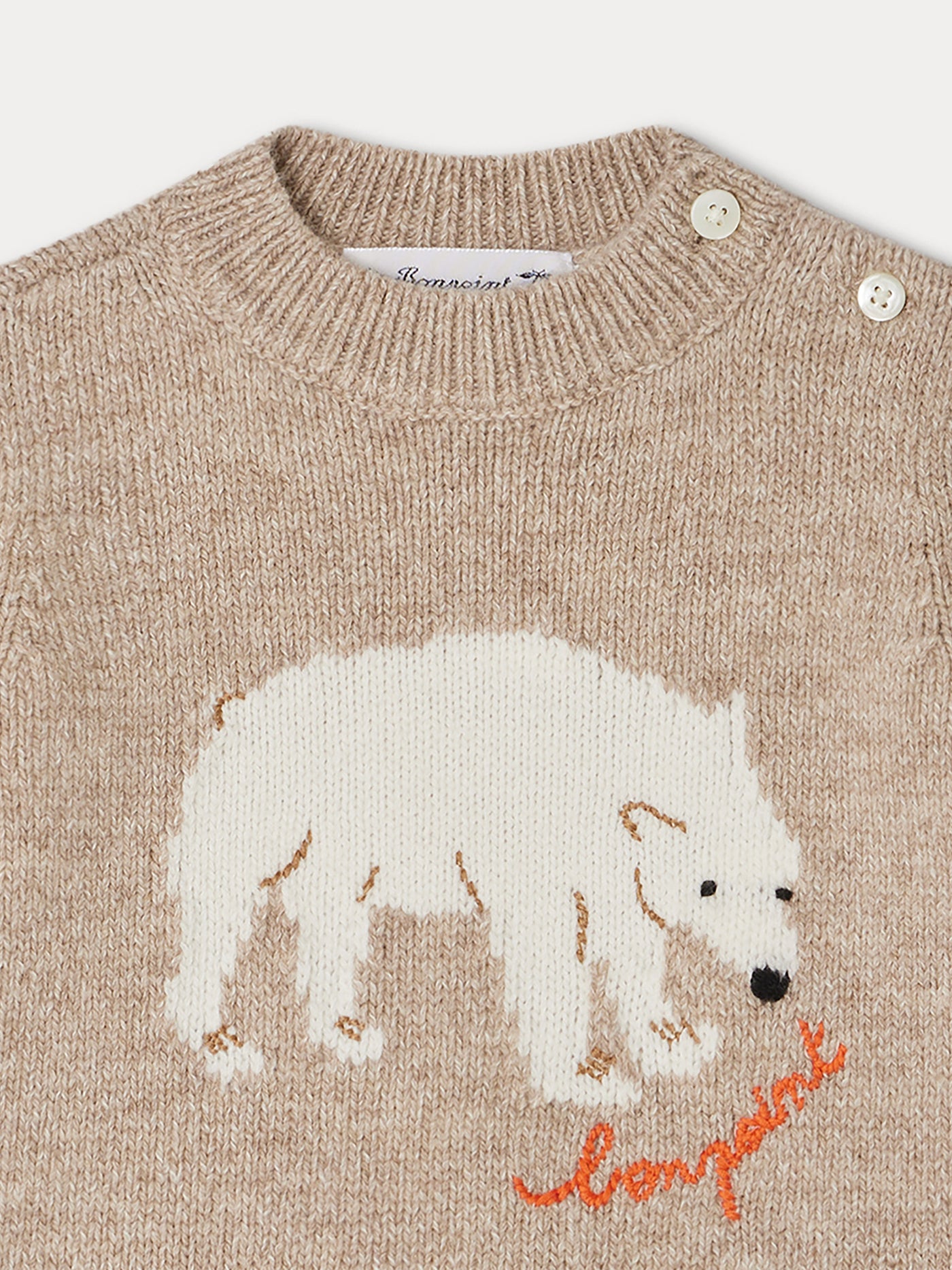 Almire beige wool sweater