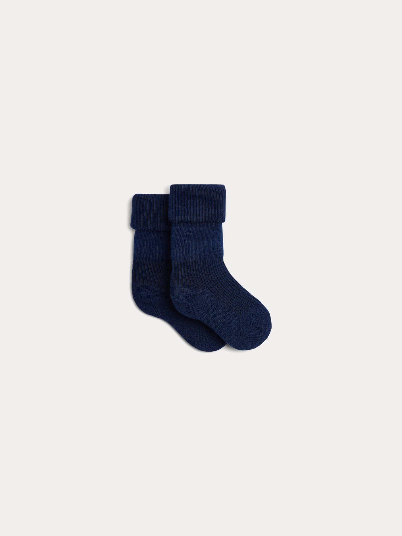 Chaussettes Gadilson à côtes bleu marine